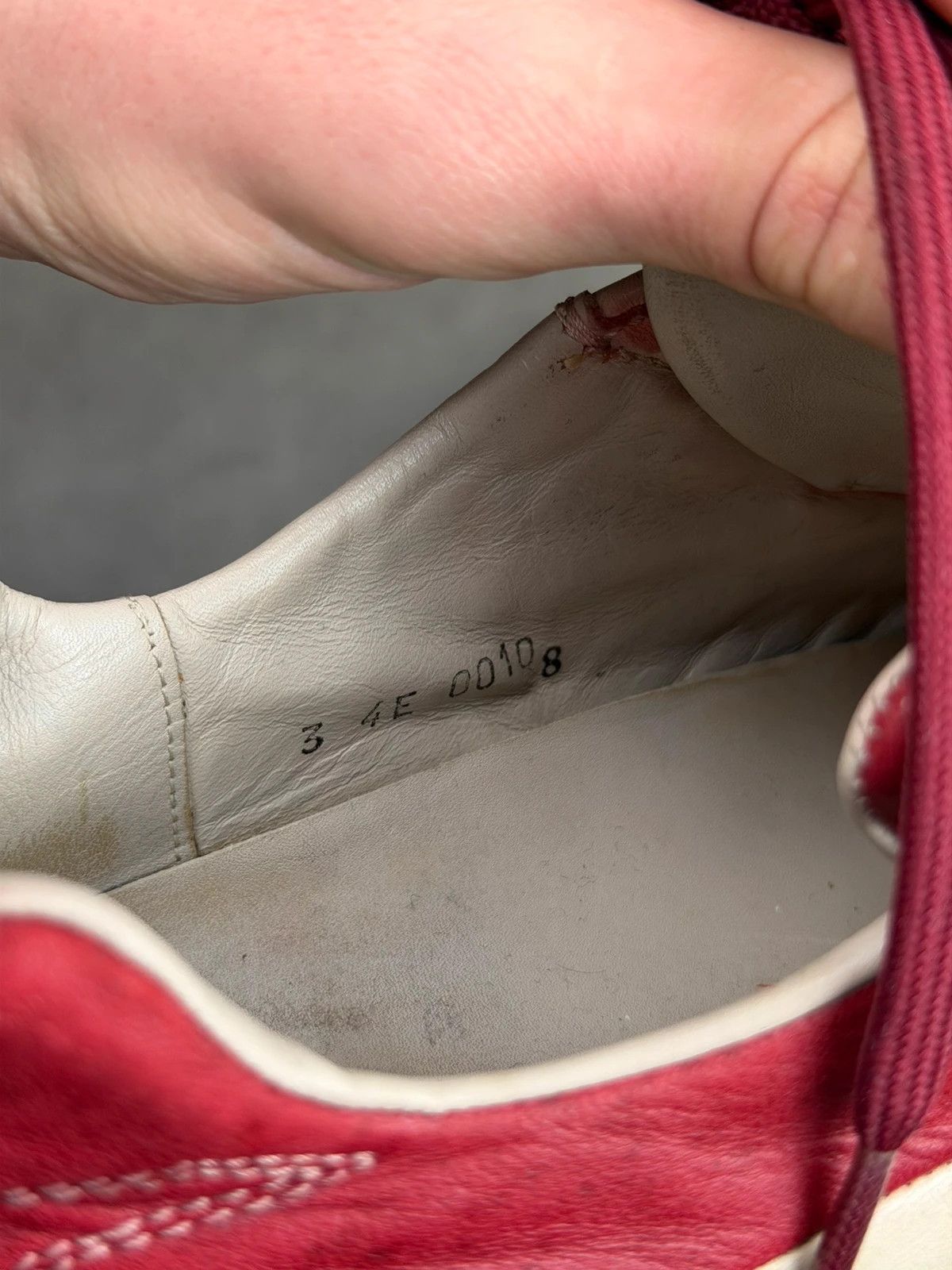 Prada Prada square toes archive 1999 red white leather trainers Size US 10 / EU 43 - 10 Thumbnail