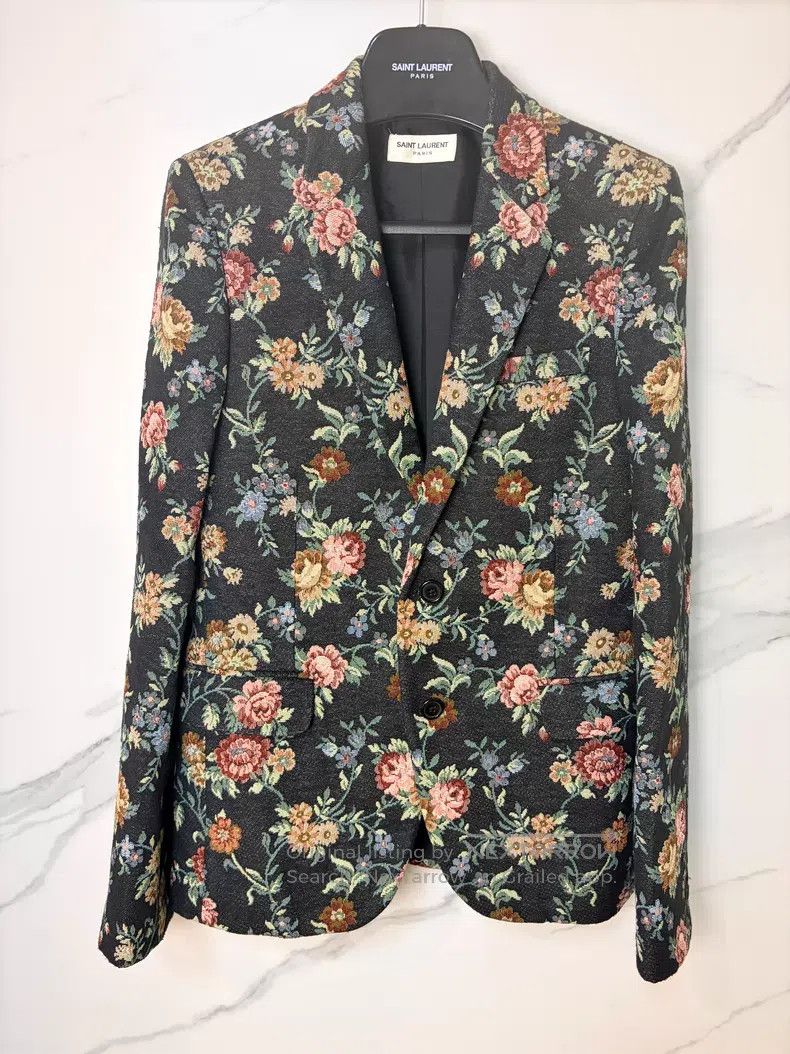 Saint Laurent Paris Saint Laurent Paris Floral Suit i Size US S / EU 44-46 / 1 - 1 Thumbnail