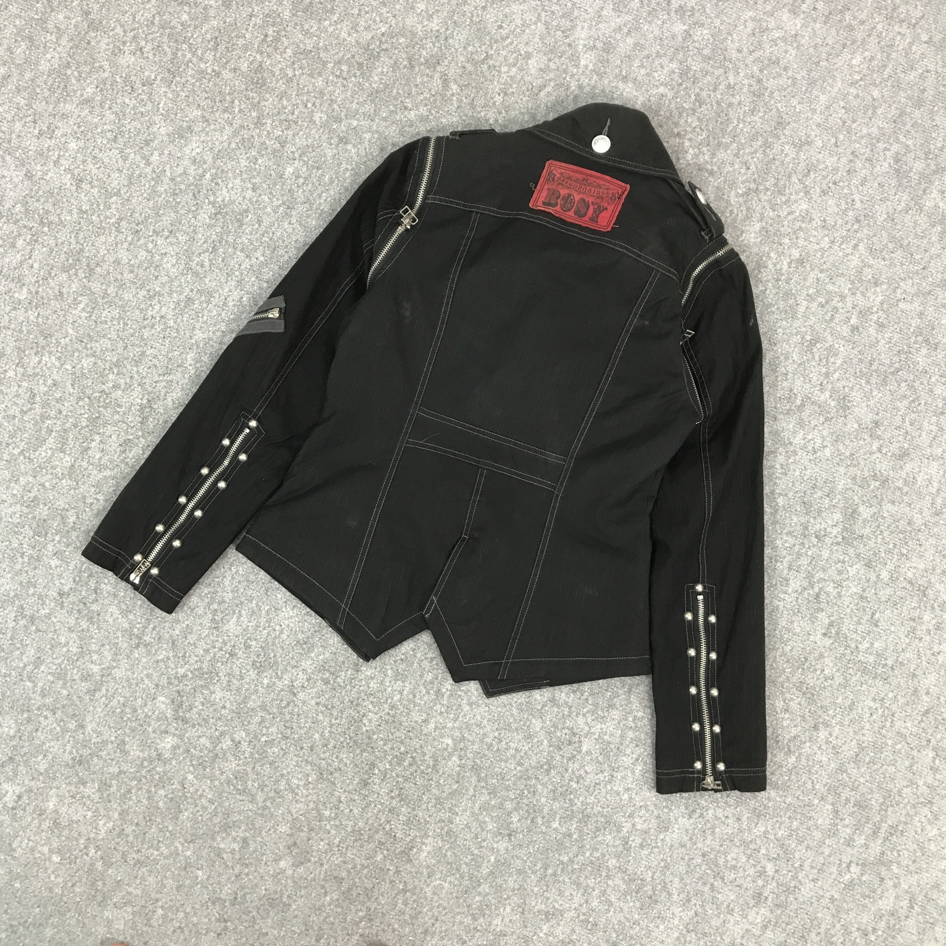 If Six Was Nine × Japanese Brand × Le Grande Bleu (L.G.B.) 🔥ALGON QUINS JAPAN PUNK BLACK JACKET Size US S / EU 44-46 / 1 - 6 Thumbnail