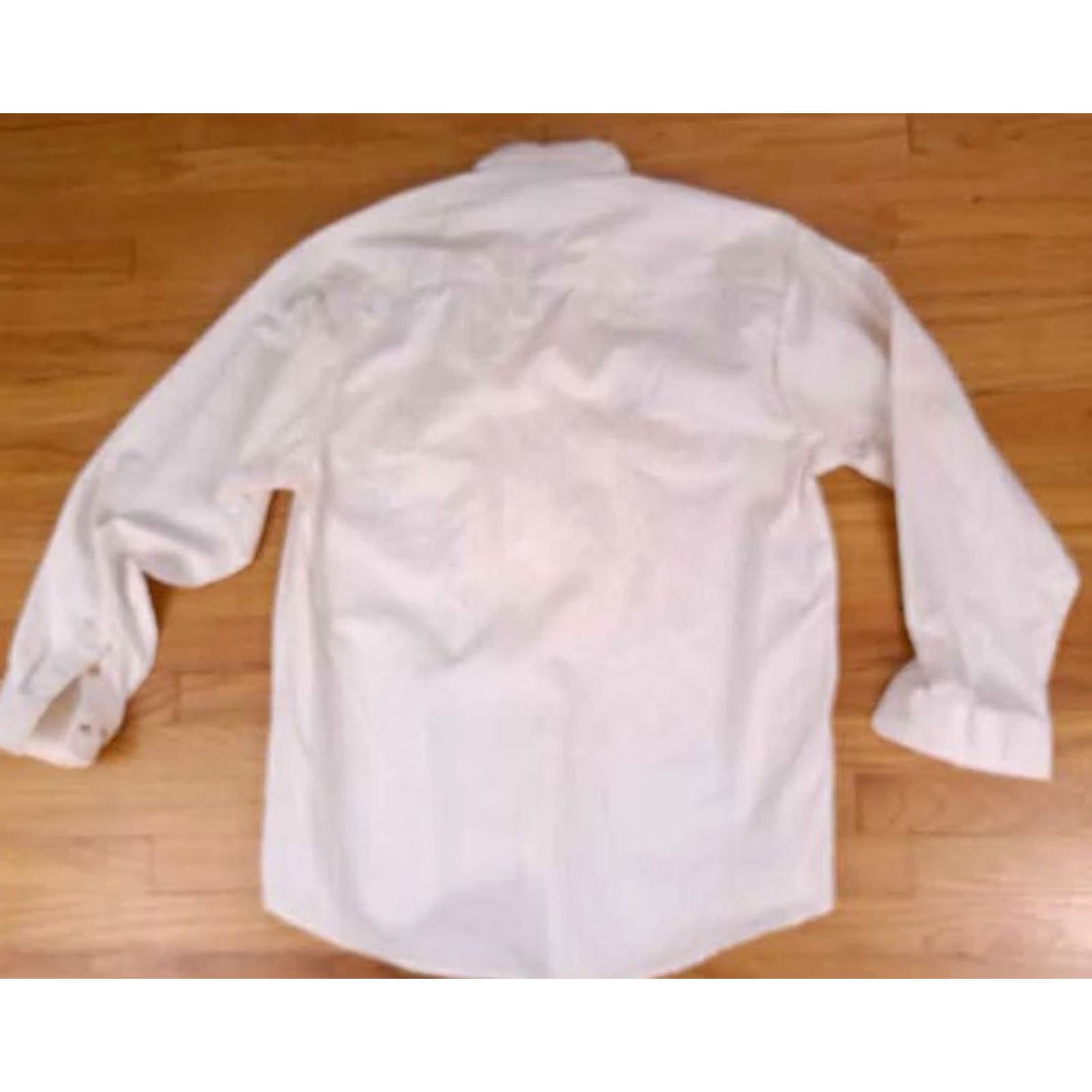 Vintage VINTAGE United Steel Workers Activist Corps 2010 Button-Up Shirt USA Embroidered Long Sleeve Men XL Cream Size US XL / EU 56 / 4 - 4 Thumbnail