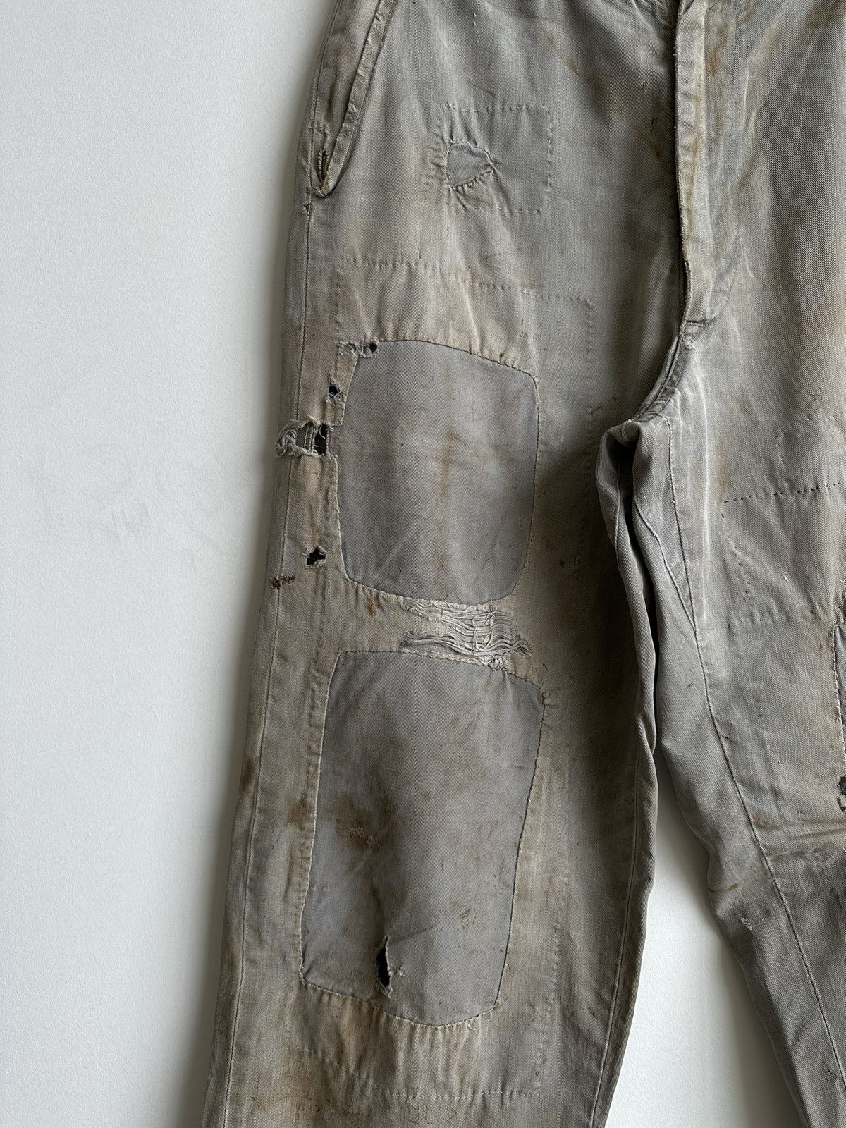 Kapital × Lee × Vintage True Vintage Lee Pants Thrashed with OG Farm repairs Size US 30 / EU 46 - 5 Thumbnail