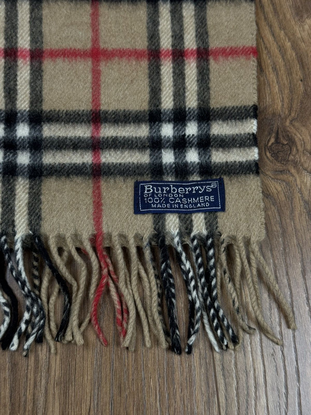 Burberry Vintage cashmere scarf Burberry’s 90s original luxury item Size ONE SIZE - 2 Thumbnail