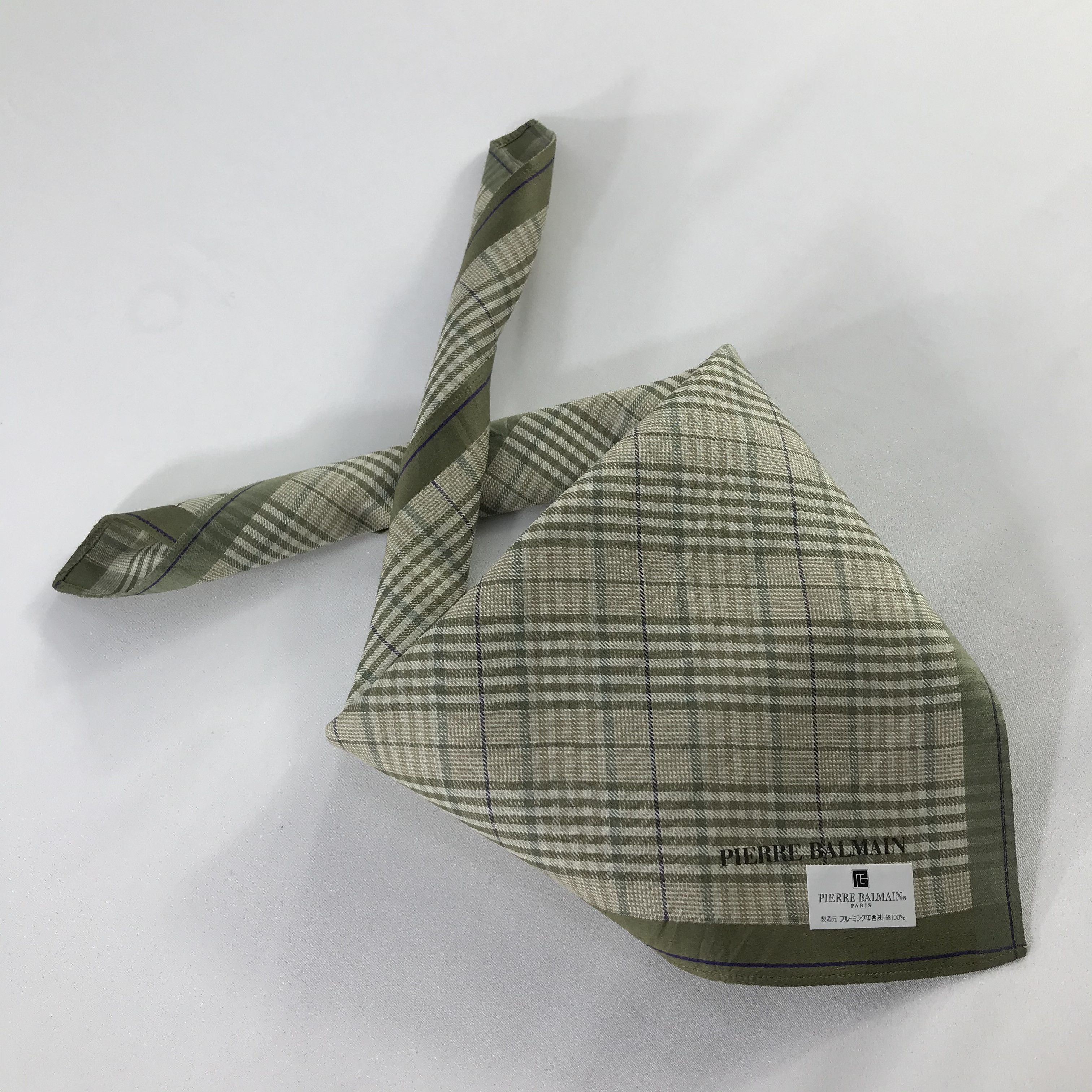 Pierre Balmain × Vintage Pierre Balmain Bandana / Handkerchief / Neckerchief - S444 Size ONE SIZE - 4 Thumbnail