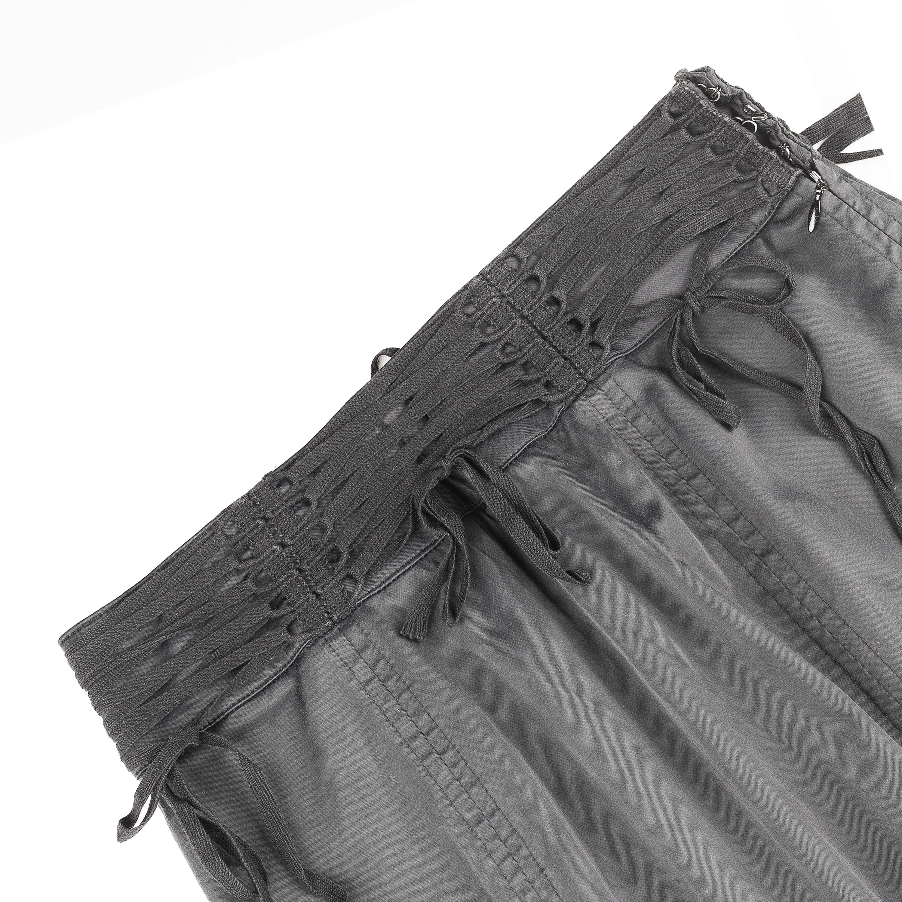 plein sud Plein Sud Vintage Corset Black Midi Skirt (XS) Size 25" / US 0 / IT 36 - 2 Thumbnail