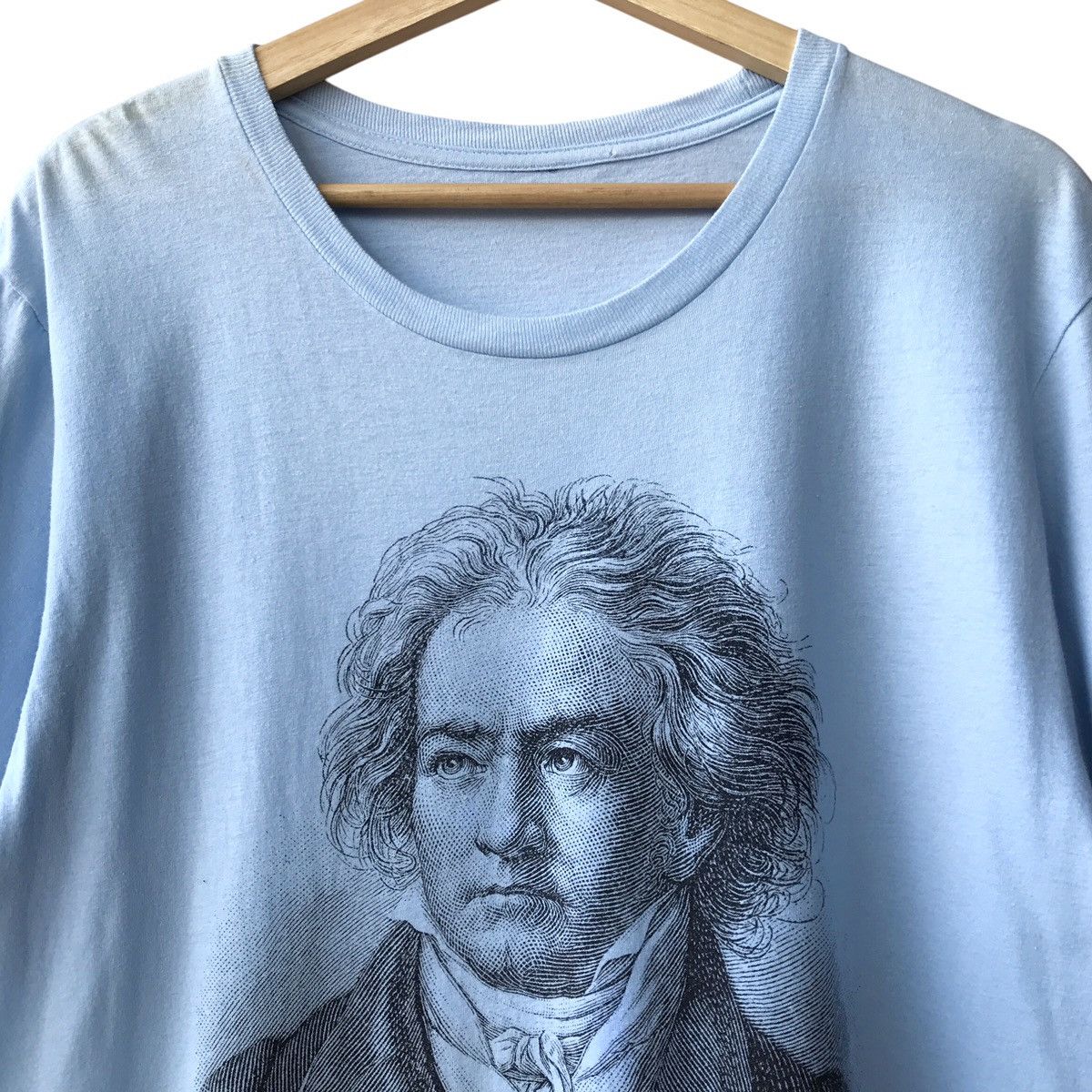 Vintage Ludwig Van Beethoven Classical Pianist Portraiture Tee Size US L / EU 52-54 / 3 - 3 Thumbnail