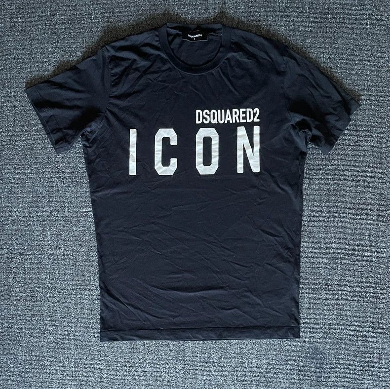 Dsquared2 Dsquared2 ICON Black Short Sleeve T-shirt-yf Size US S / EU 44-46 / 1 - 1 Thumbnail