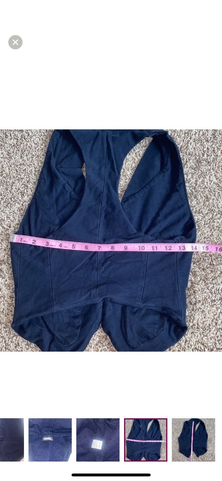 MONROW Monrow revolve XS navy blue vest Size XS / US 0-2 / IT 36-38 - 5 Thumbnail