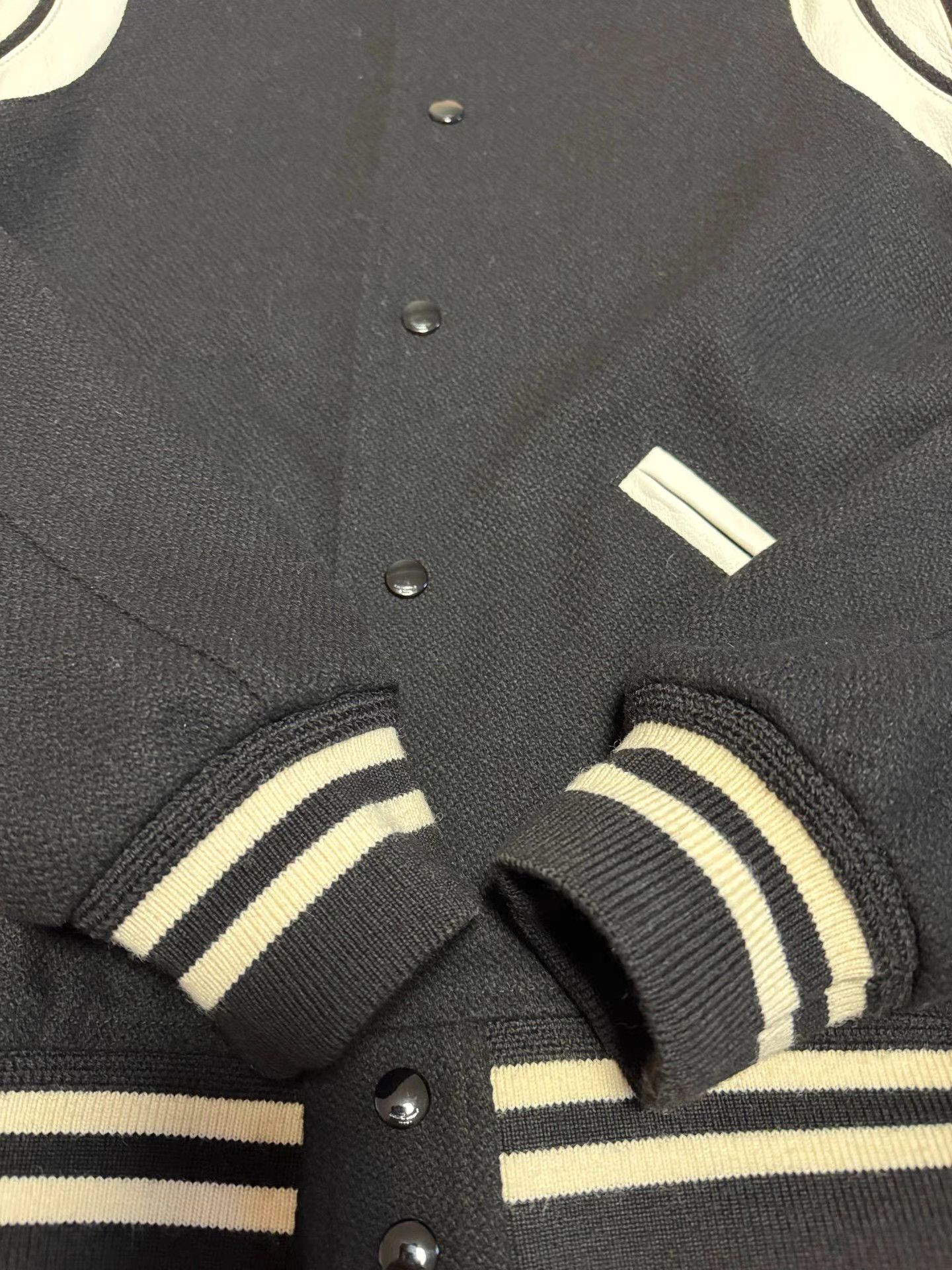 Saint Laurent Paris SAINT LAURENT Wool & Leather Varsity Jacket K6 Size US M / EU 48-50 / 2 - 6 Thumbnail