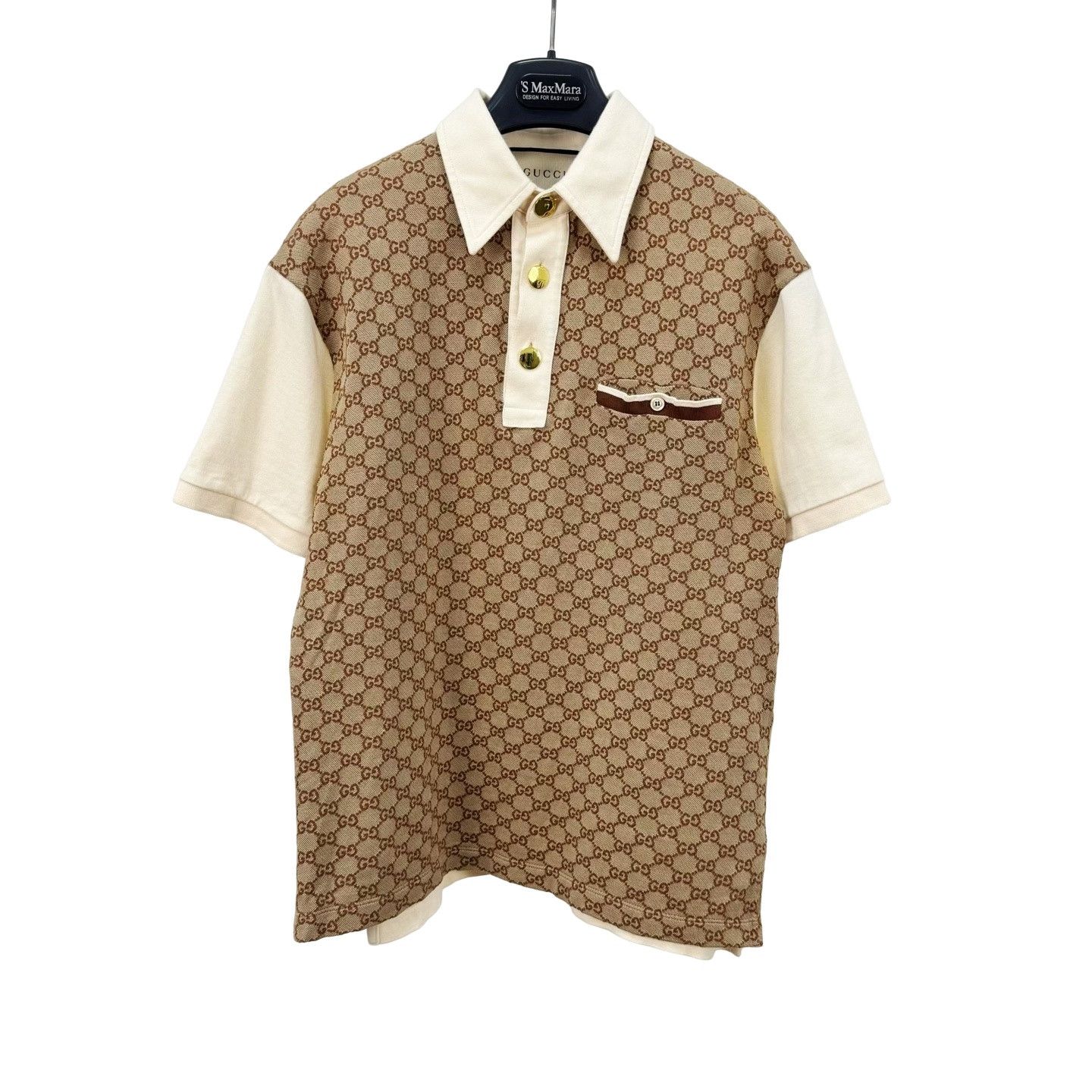 Gucci Gucci Monogram Silk Cotton Polo Shirt XS Size US XS / EU 42 / 0 - 1 Thumbnail