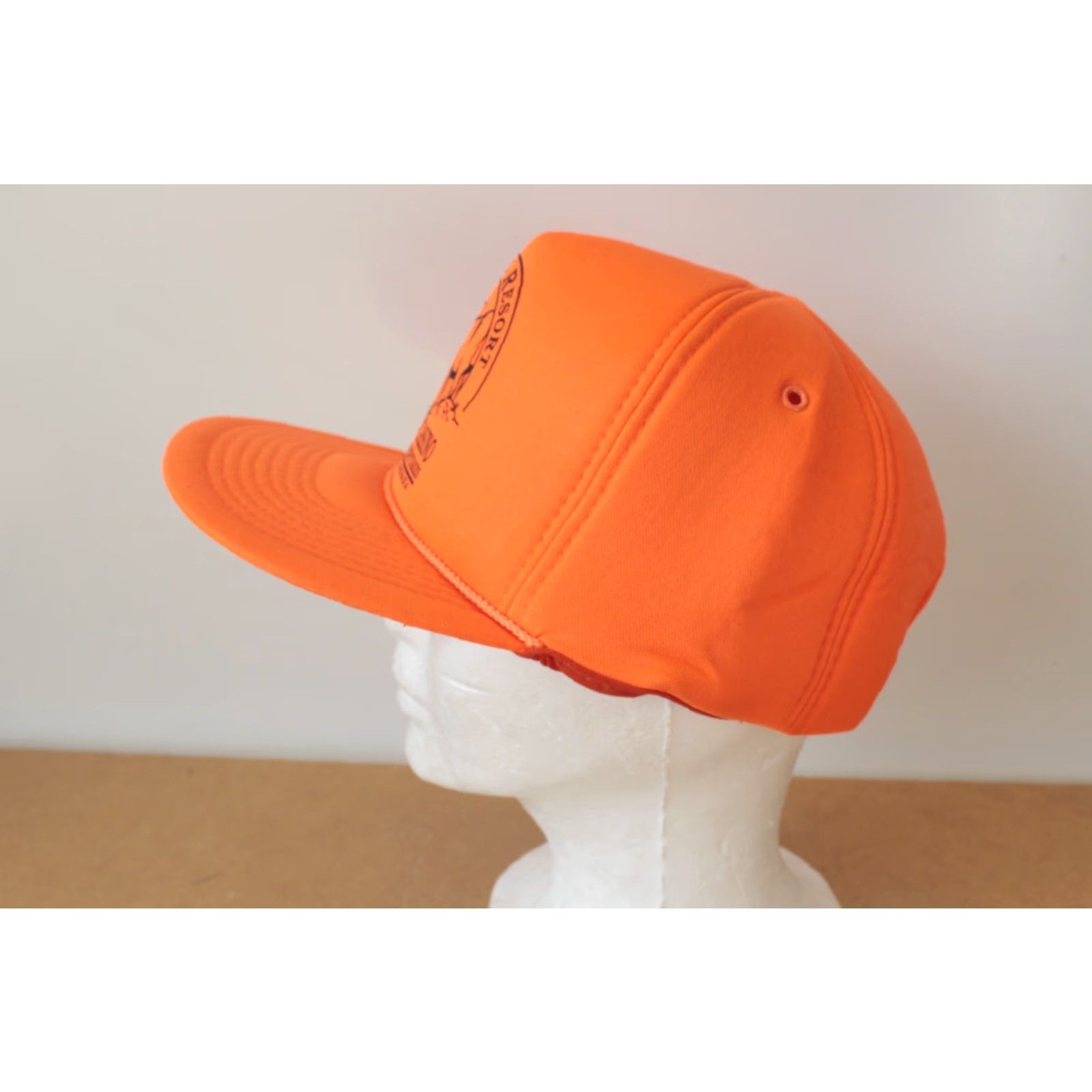 Hunter VINTAGE mohr's Trucker Hat Orange Neon Thick NEW Adjustable Unisex Adults - 80s 90s Classic Hat, Travel, Casual, Workwear Mens Womens Size ONE SIZE - 2 Thumbnail