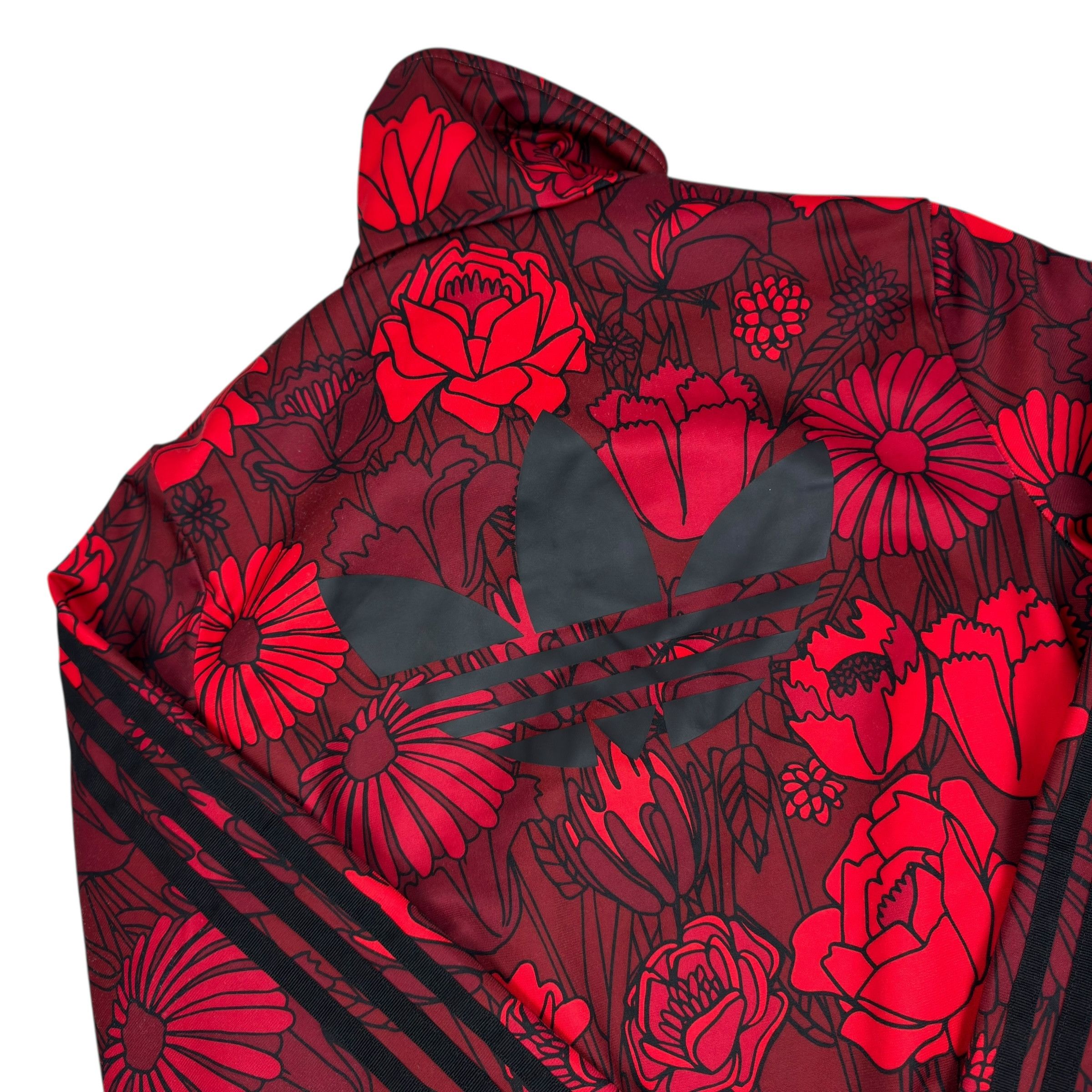 Adidas Adidas Originals Firebird Women's Red Floral Track Jacket S Size S / US 4 / IT 40 - 7 Thumbnail