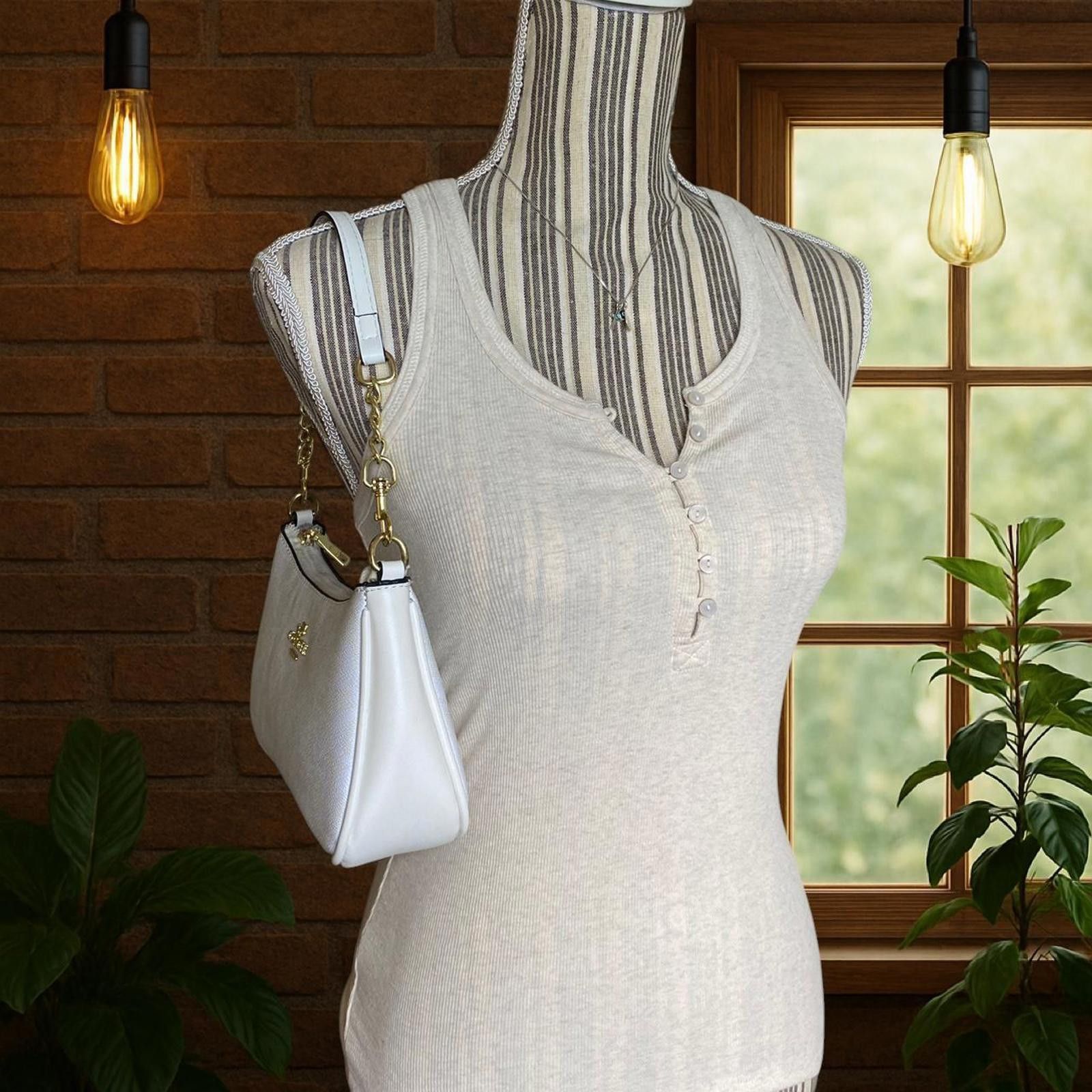 Other Cream and white vintage aerie tank top Size S / US 4 / IT 40 - 4 Thumbnail