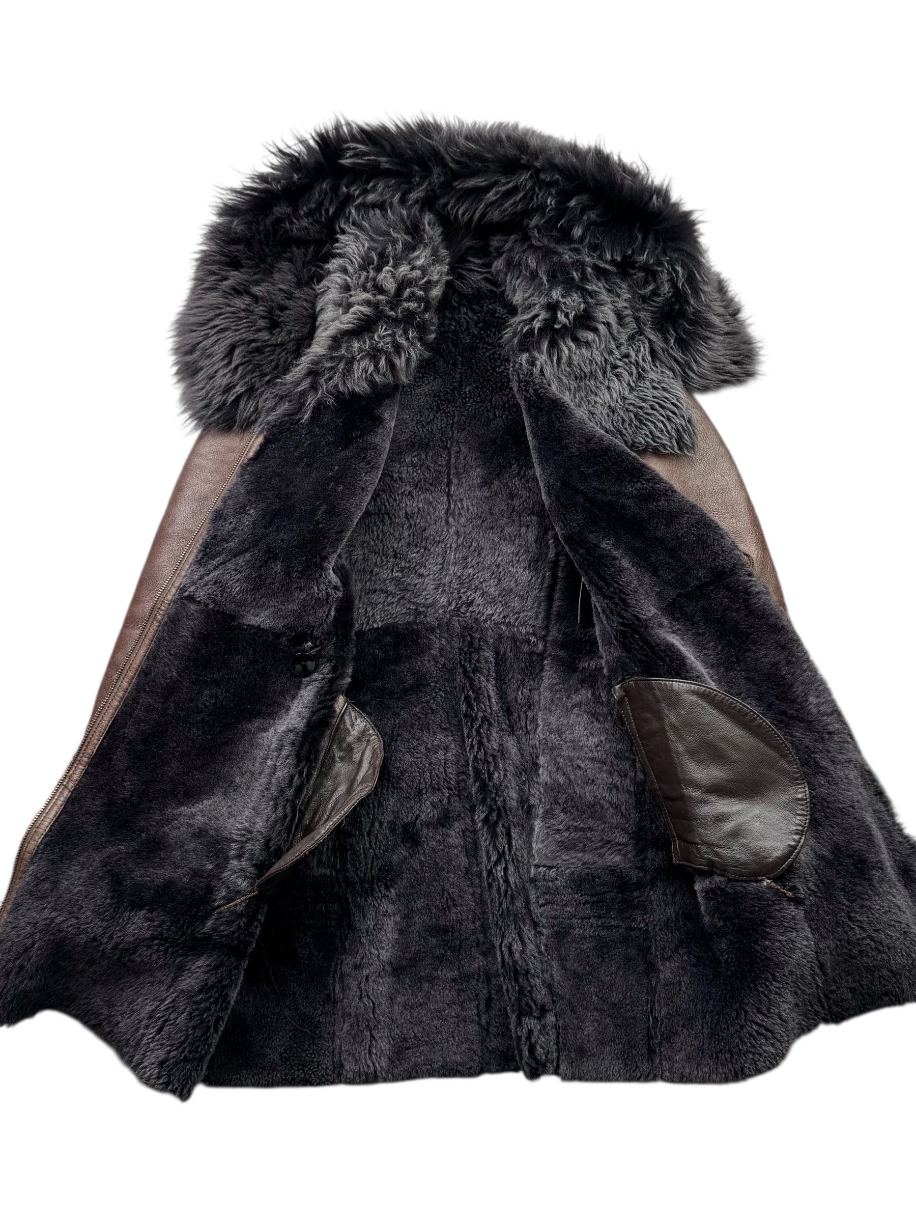 Japanese Brand Real Sheepskin Coat From The 90's(V130) Size S / US 4 / IT 40 - 6 Thumbnail