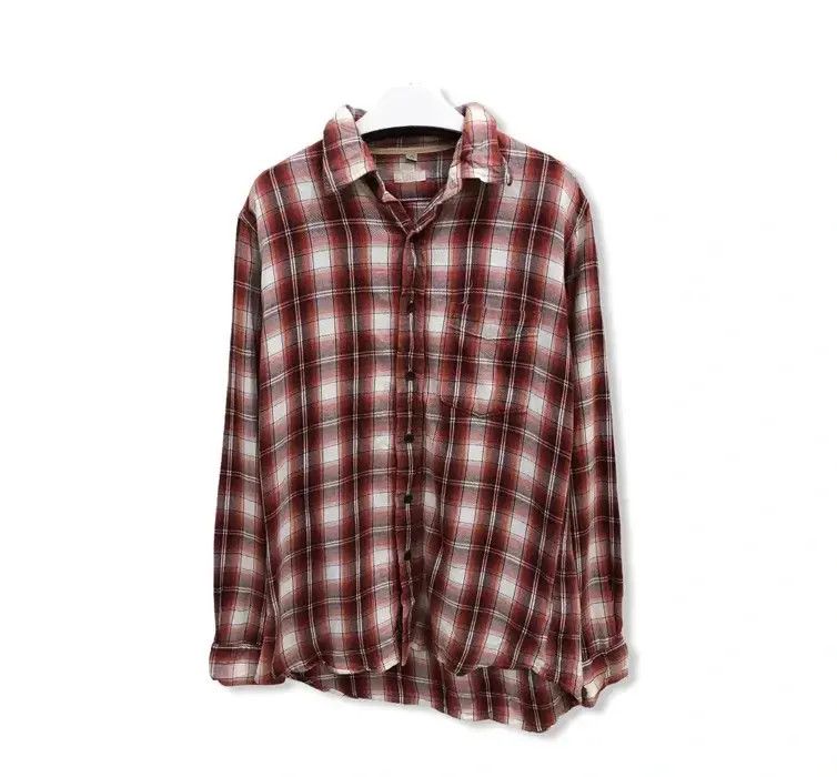Flannel × Japanese Brand Japanese Brand Uniqlo Plaid Tartan Flannel Shirt 👕 Size US M / EU 48-50 / 2 - 1 Thumbnail