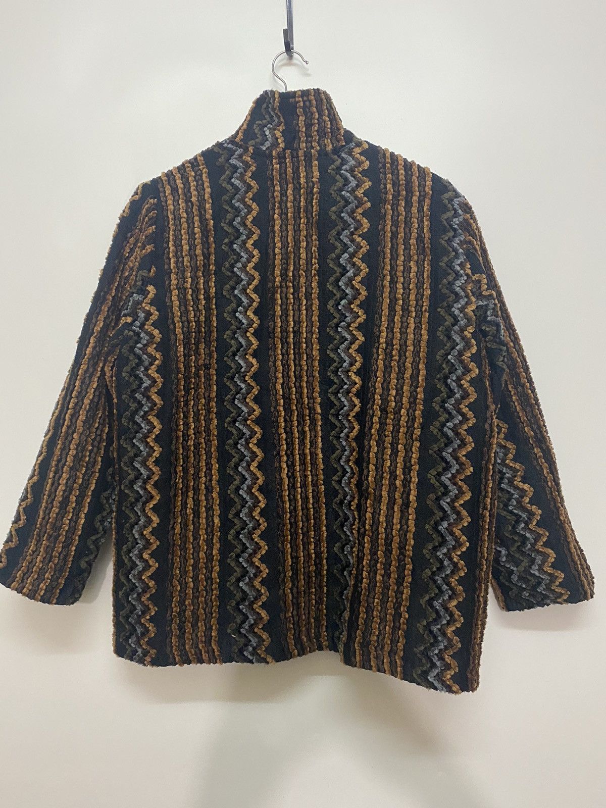 Japanese Brand Japan Brand Button Up Knitwear Sweater Lining Jacket Size L / US 10 / IT 46 - 2 Thumbnail