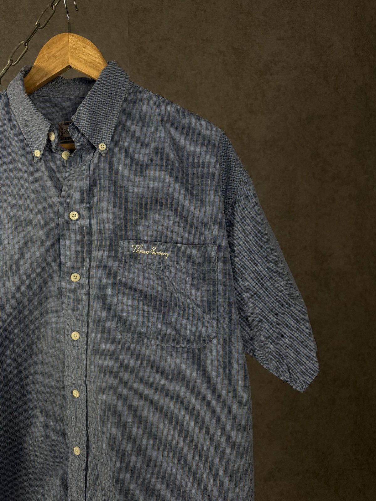 Burberry Thomas Burberry luxury designer vintage shirt Size US XXL / EU 58 / 5 - 2 Thumbnail