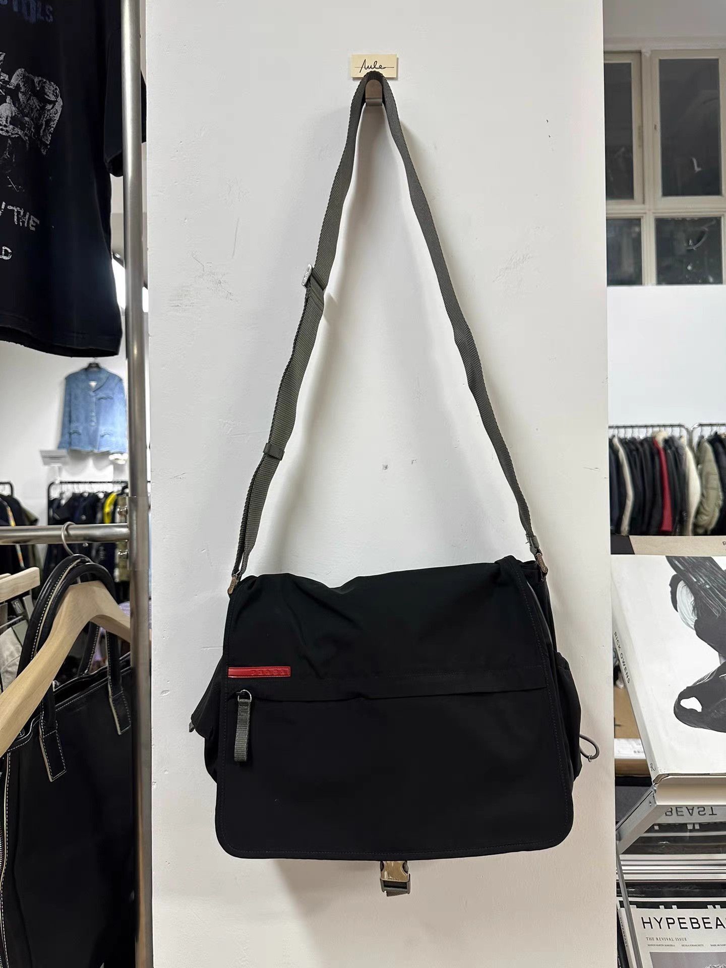 Prada Black Crossbody Messenger Bag Size ONE SIZE - 1 Thumbnail