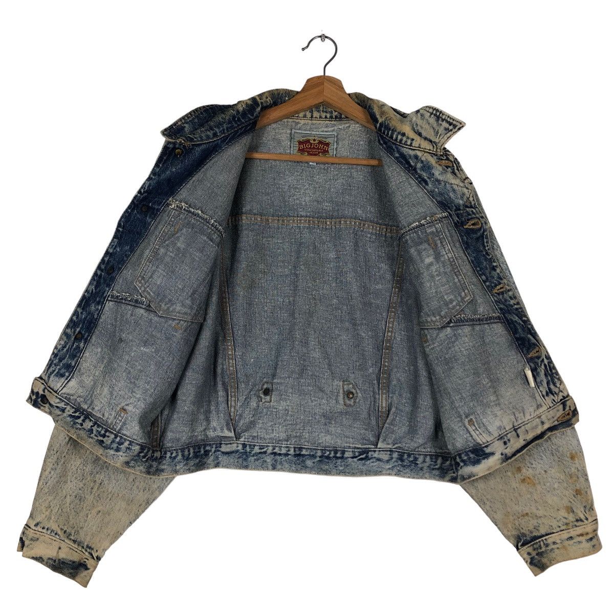 Japanese Brand 🔥90’s Vintage Cropped Trucker Denim Jacket Big John Size US M / EU 48-50 / 2 - 10 Thumbnail