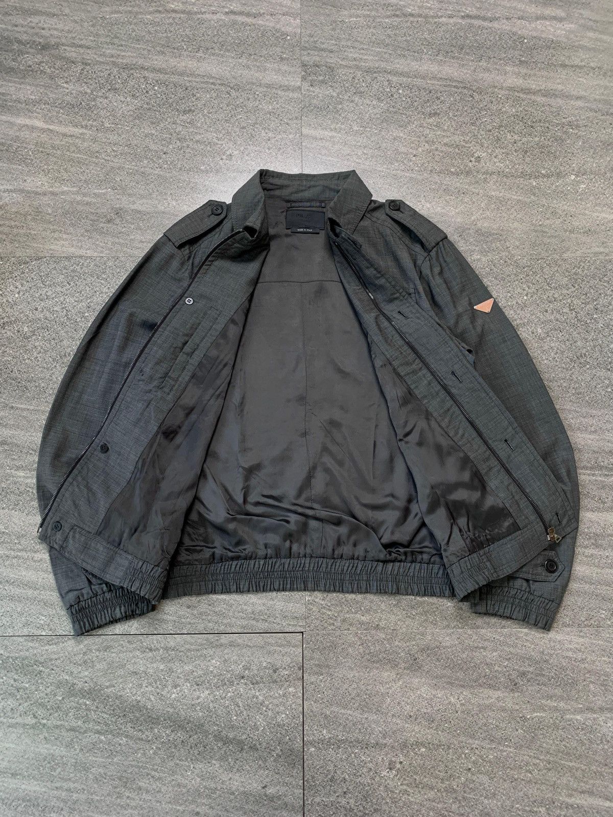Prada FREE TAX! 2008 Military Wool Light Jacket Size US L / EU 52-54 / 3 - 4 Thumbnail
