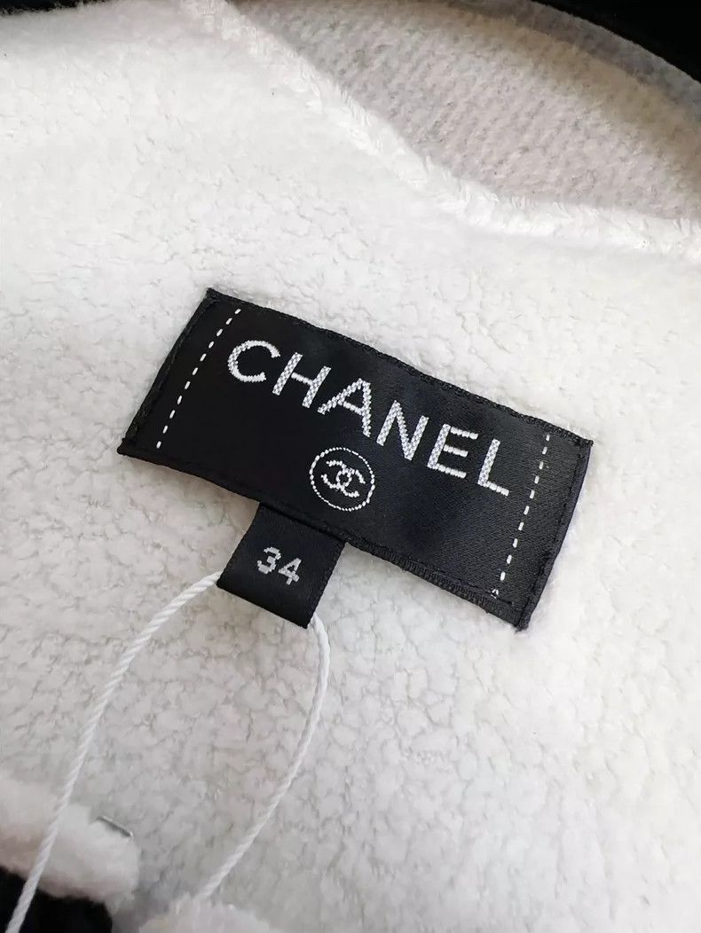 Chanel Chanel Black embroidered double C square collar long-sleev Size XXS / US 00 / IT 34 - 3 Thumbnail