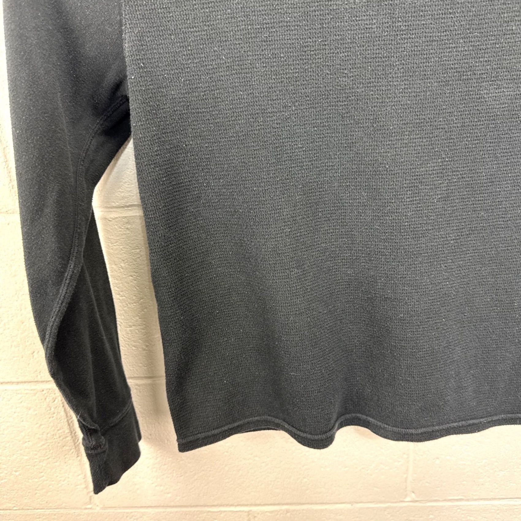 Polo Ralph Lauren Polo Ralph Lauren Thermal Shirt Women’s Large Black Waffle Knit Long Sleeve Tee Size L / US 10 / IT 46 - 6 Thumbnail
