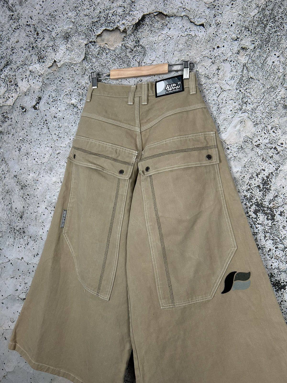 Vintage Vintage Kik Wear Super Wide Leg Baggy Pants Rate 90s Rap Size US 28 / EU 44 - 5 Thumbnail