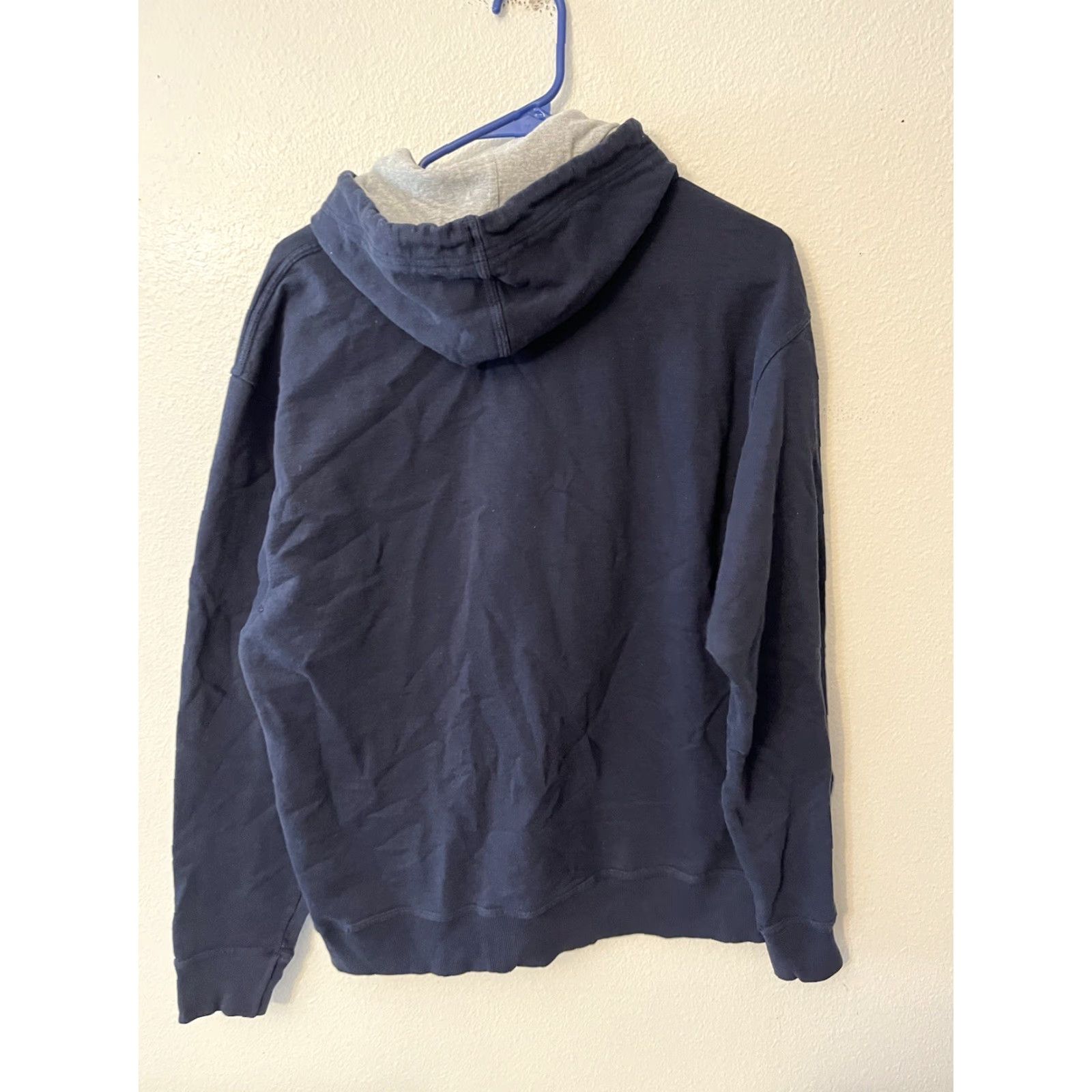 Champion Champion Mens Hoodie Long Sleeve T Shirt Navy Blue SpellOut Athletic Logo Size US L / EU 52-54 / 3 - 3 Thumbnail