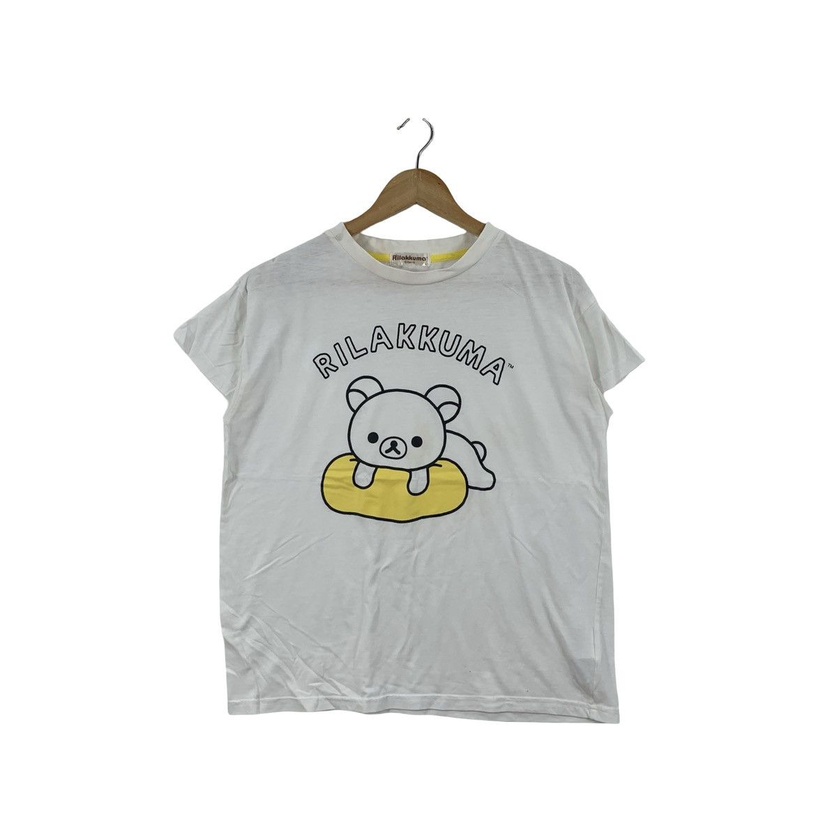 Other RILAKKUMA AKI KONDO Cute Character Pokapoka Tee Shirt Top Size L / US 10 / IT 46 - 1 Thumbnail