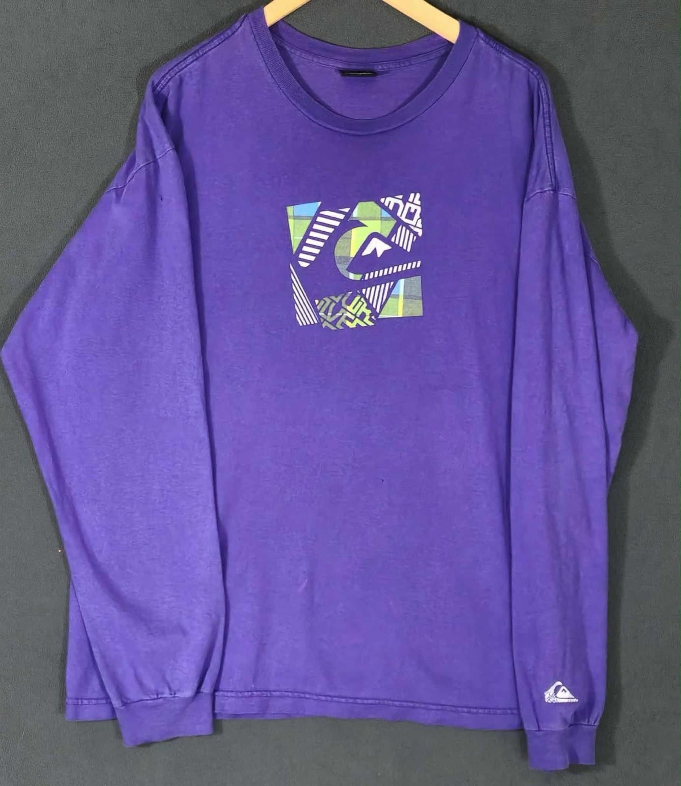 Quiksilver Vintage Quiksilver Purple Long Sleeve Surf Skate XL #3 Size US XL / EU 56 / 4 - 1 Thumbnail