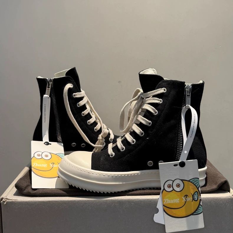 Rick Owens rick owens size 36 Double-thread high-top canvas large Con Size US 6 / IT 36 - 4 Thumbnail