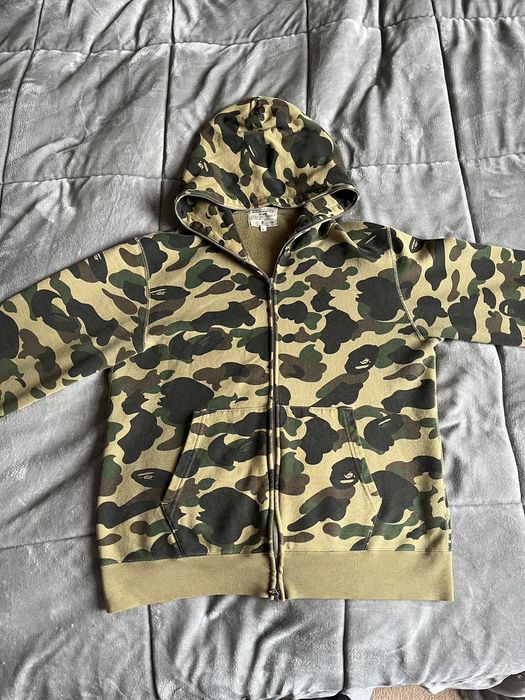 Bape 1st Camo Full Zip Hoodie | Grailed