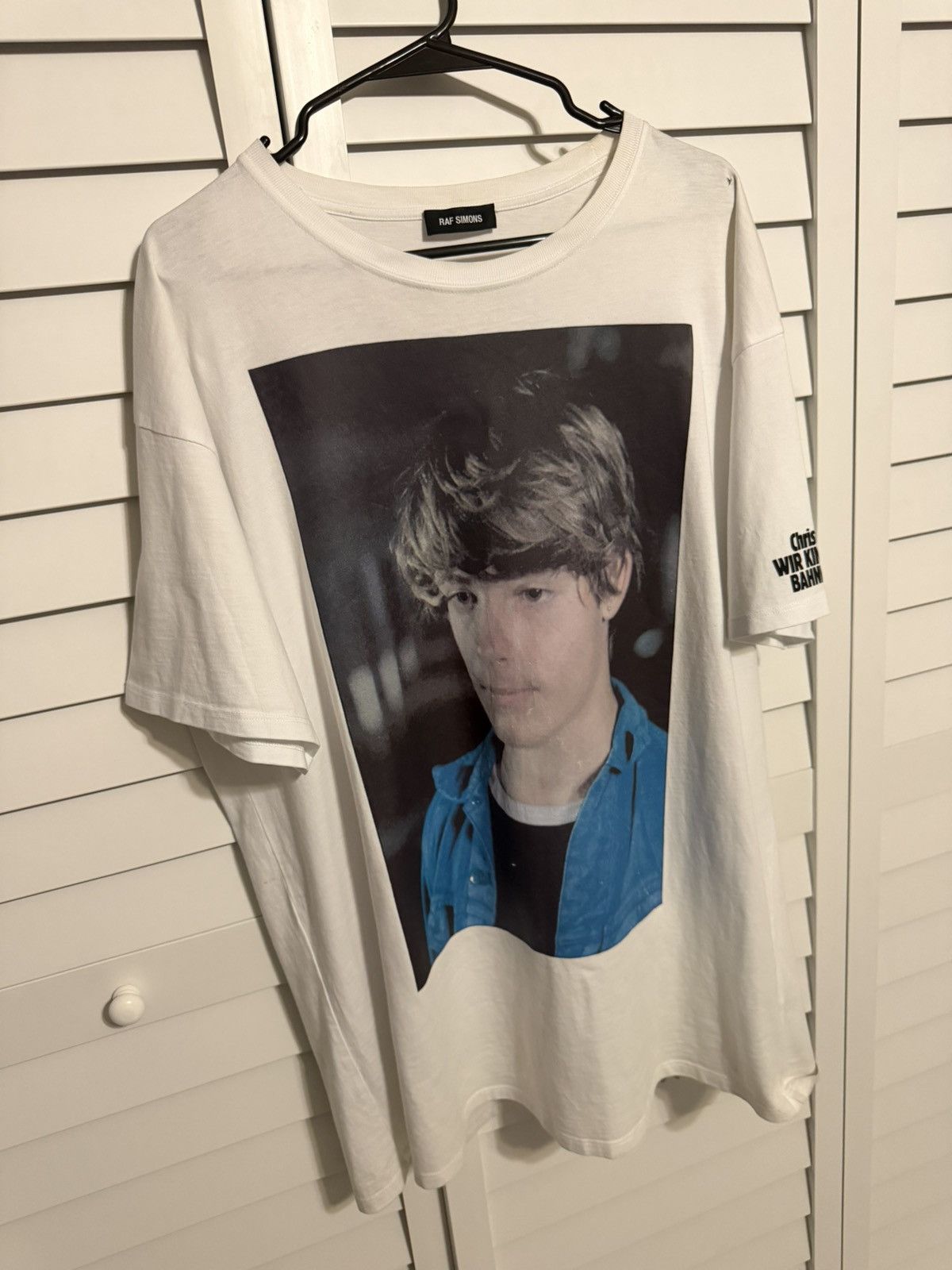 Raf Simons Raf Simons FW18 Christiane F Wet Hair T-Shirt White