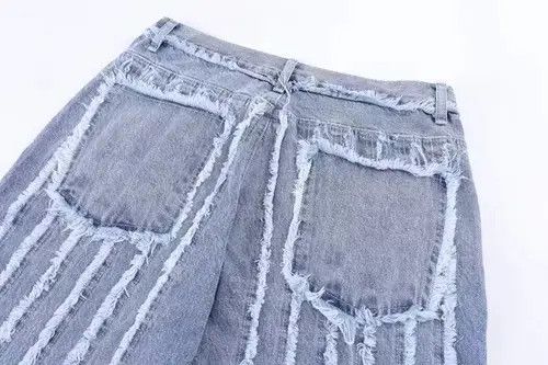 Japanese Brand Striped Baggy Jeans Size US 34 / EU 50 - 4 Thumbnail