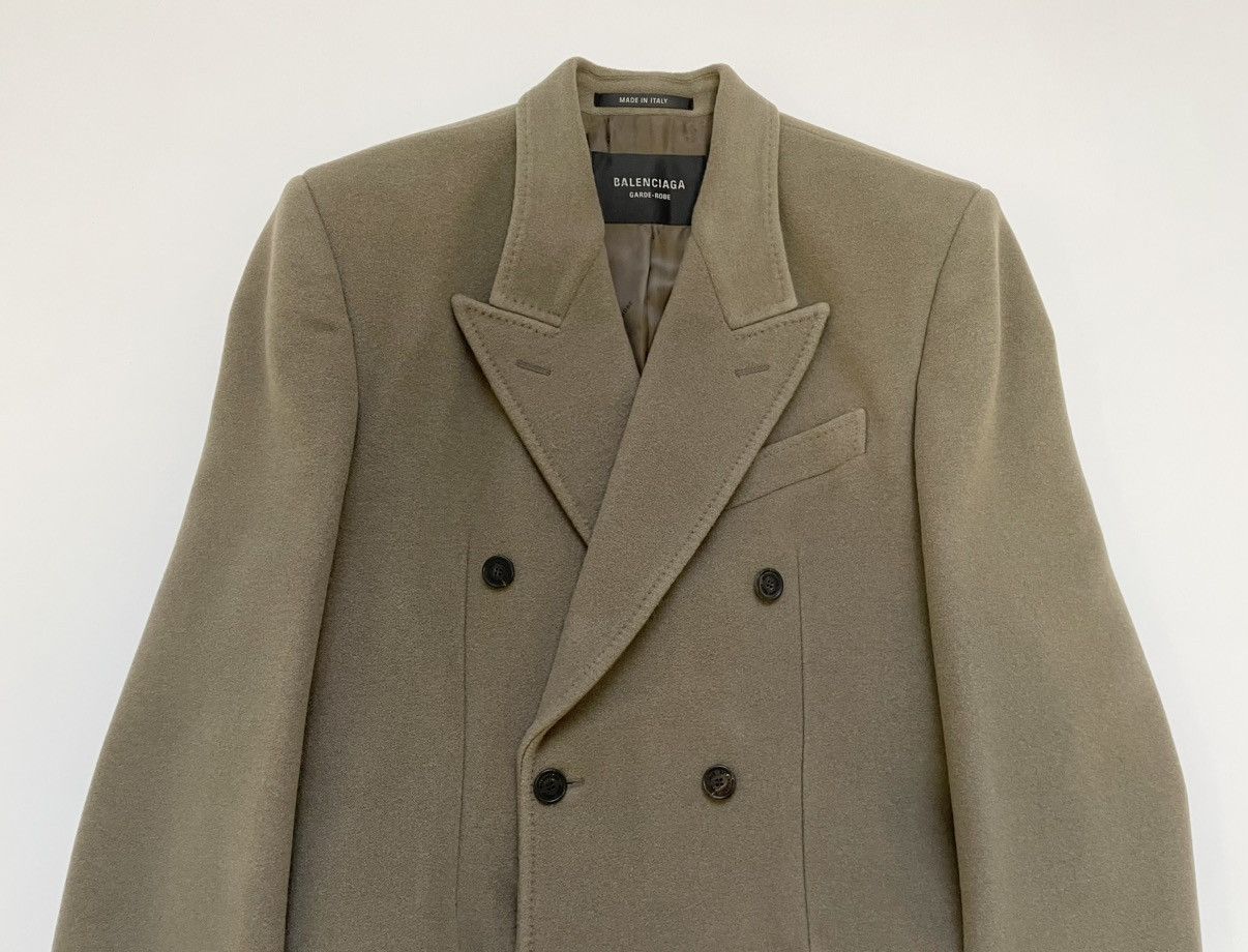 Balenciaga Fawn Brown Wool ‘Hourglass’ Overcoat Size US M / EU 48-50 / 2 - 3 Thumbnail