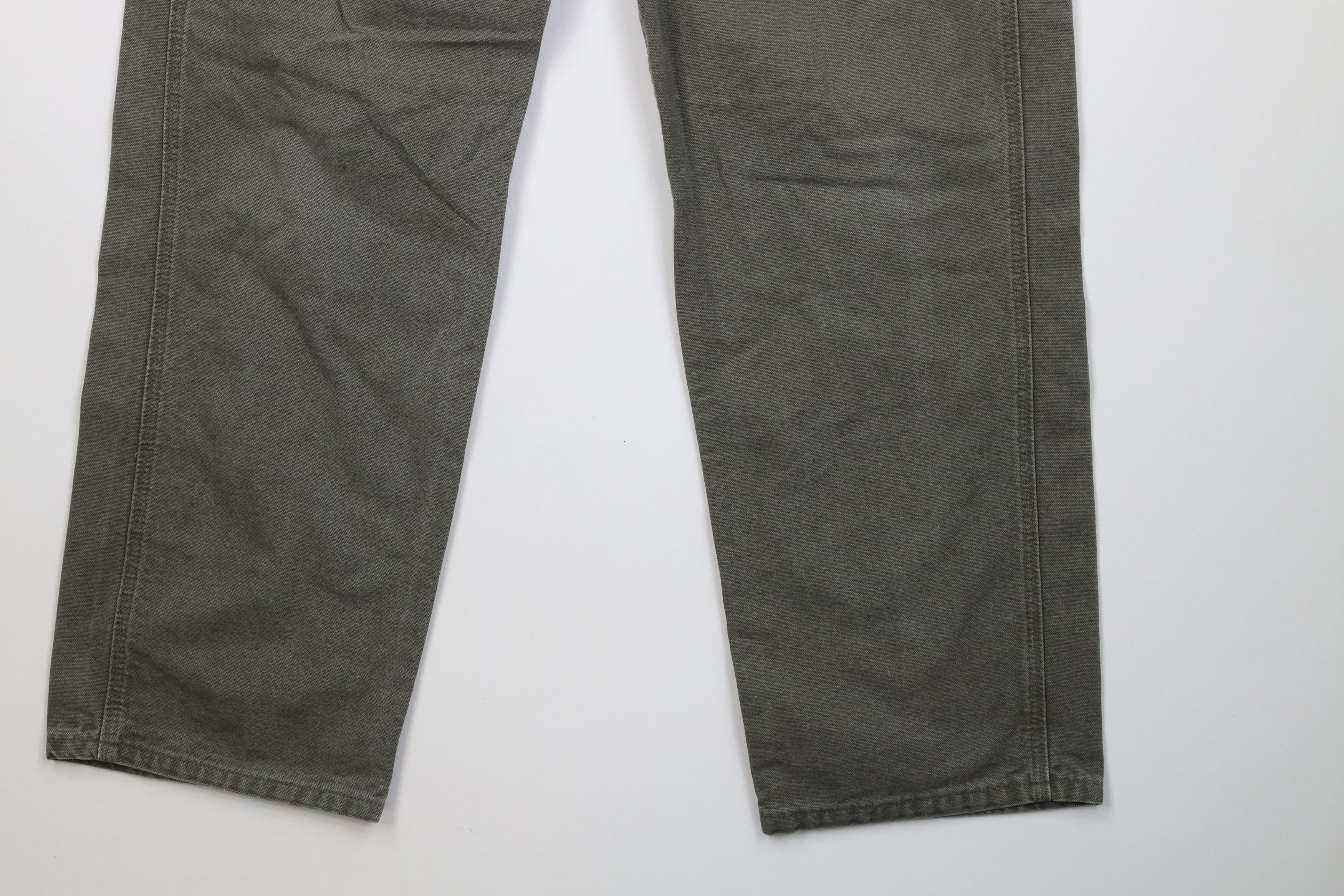 Carhartt Vintage Y2K Carhartt Wide Leg Dungaree Pants Moss Green Size US 34 / EU 50 - 5 Thumbnail