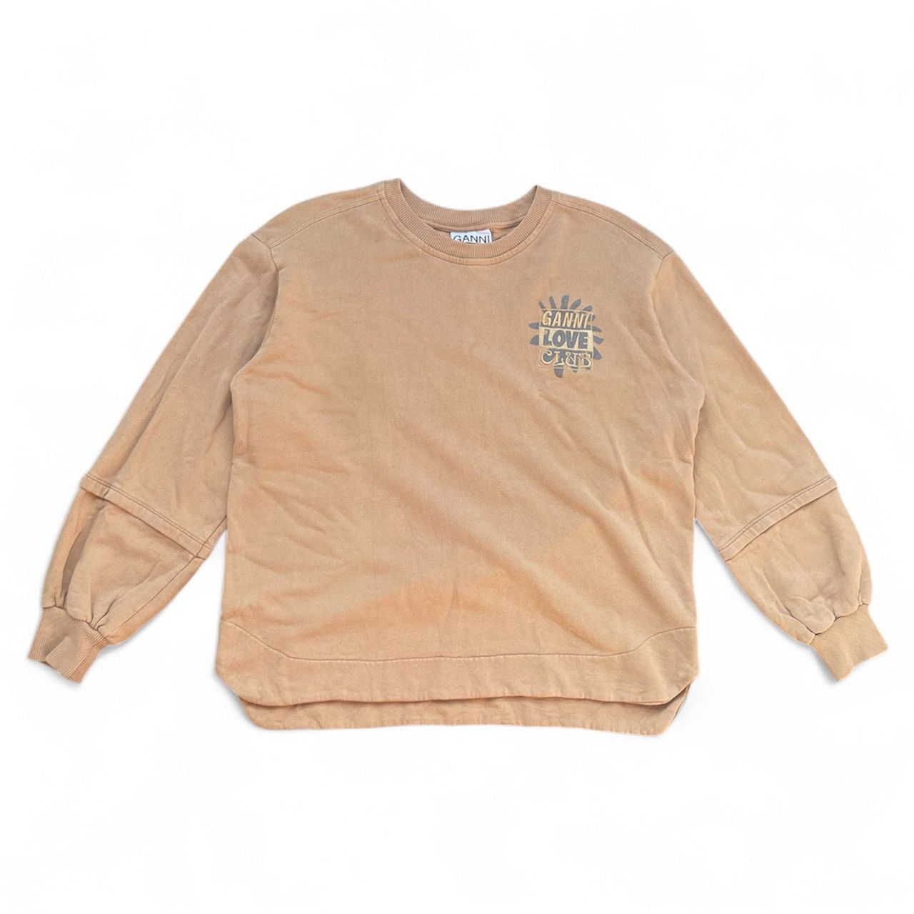 Ganni GANNI Drop Shoulder Layered Sweatshirt Size S / US 4 / IT 40 - 2 Thumbnail