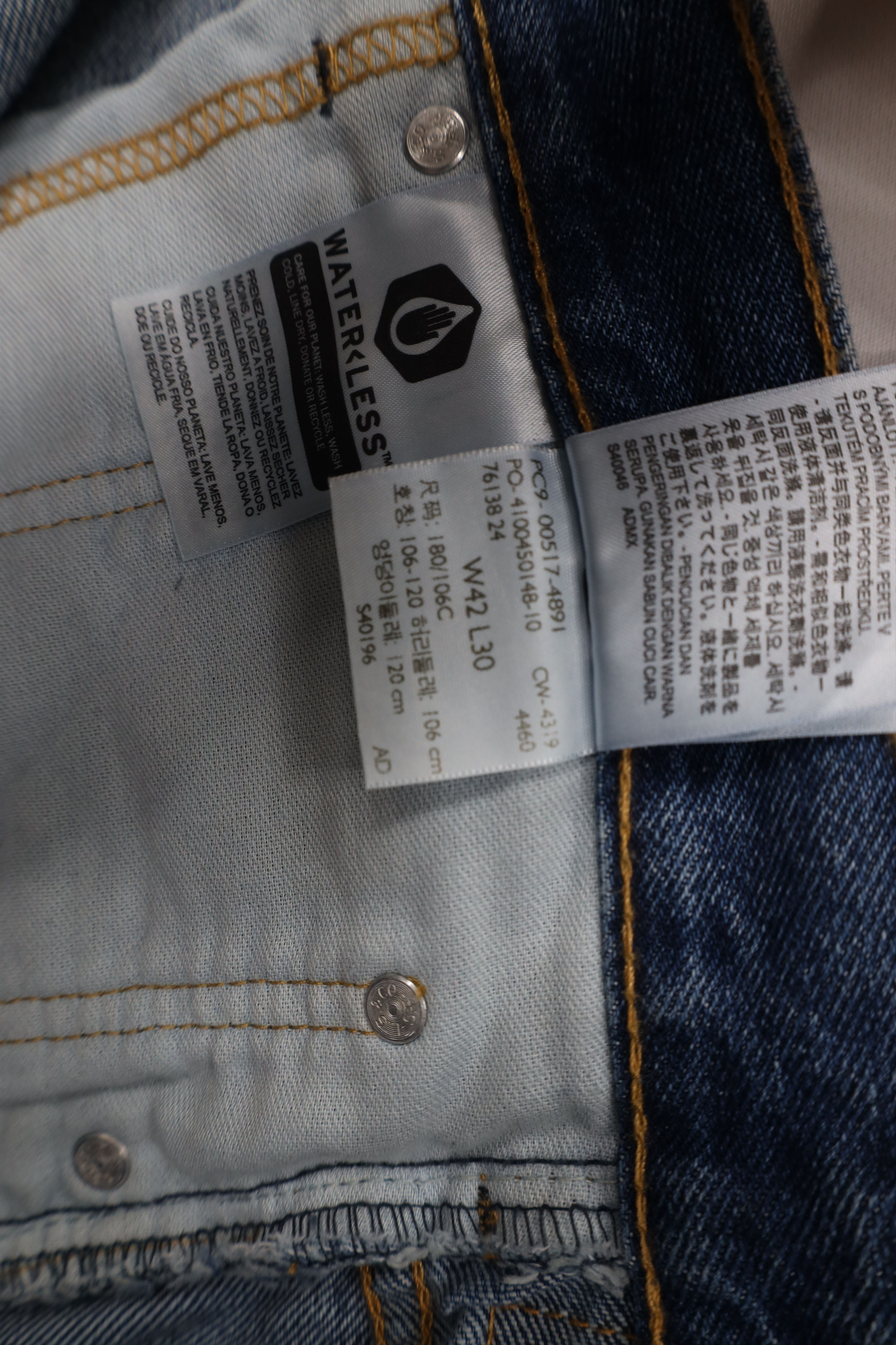 Levi's Vintage Y2K Levis 517 Western Wide Leg Denim Jeans Blue Size US 42 / EU 58 - 8 Thumbnail