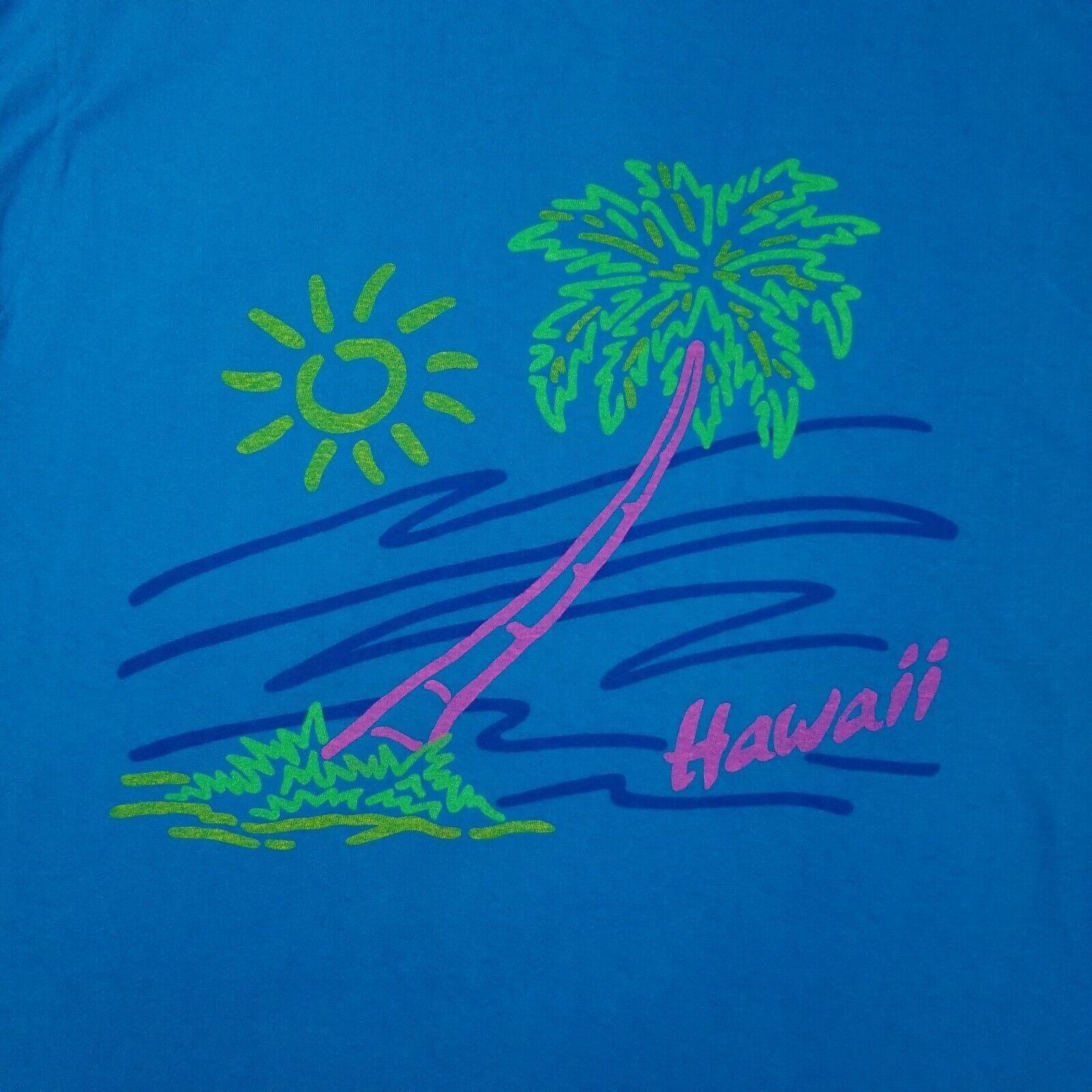 Hanes Hanes Single Stitch Hawaii T Shirt Adult L Vintage 90s Palm Size US L / EU 52-54 / 3 - 4 Thumbnail