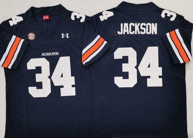 Other Men's Auburn Tigers #34 Bo Jackson Navy 2024 Jersey Size US S / EU 44-46 / 1 - 1 Thumbnail