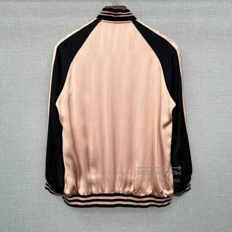 Saint Laurent Paris Saint Laurent Paris Black and pink color-block silk baseba Size XXS / US 00 / IT 34 - 2 Thumbnail