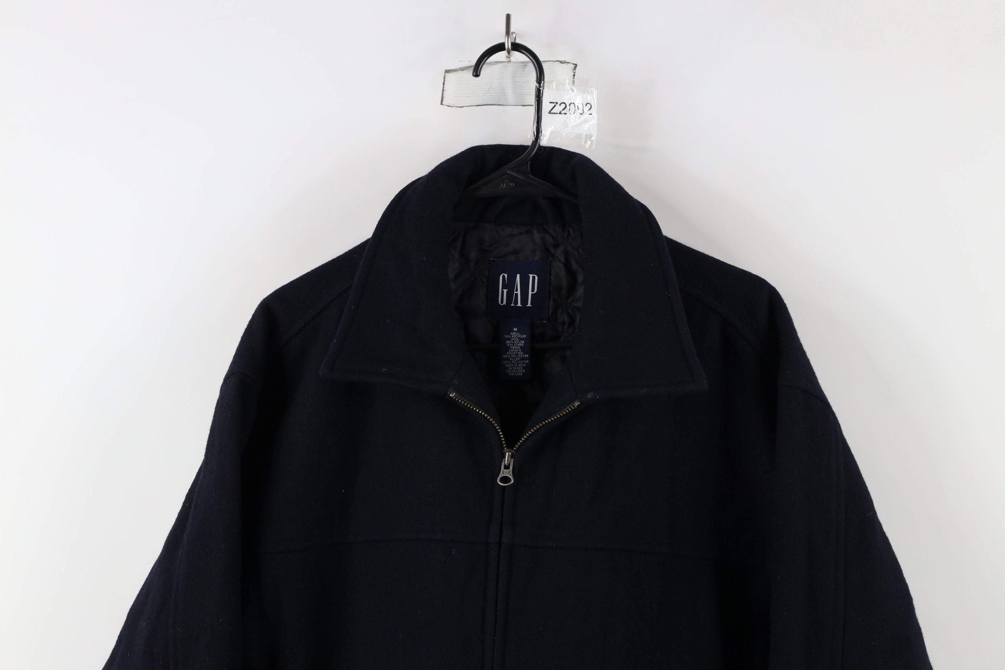 ジャケット・アウター OLD GAP 00s Padded Wool Jacket Navy M Gap × Vintage Vintage Y2K 2000 Gap Quilted Wool Bomber Jacket Navy