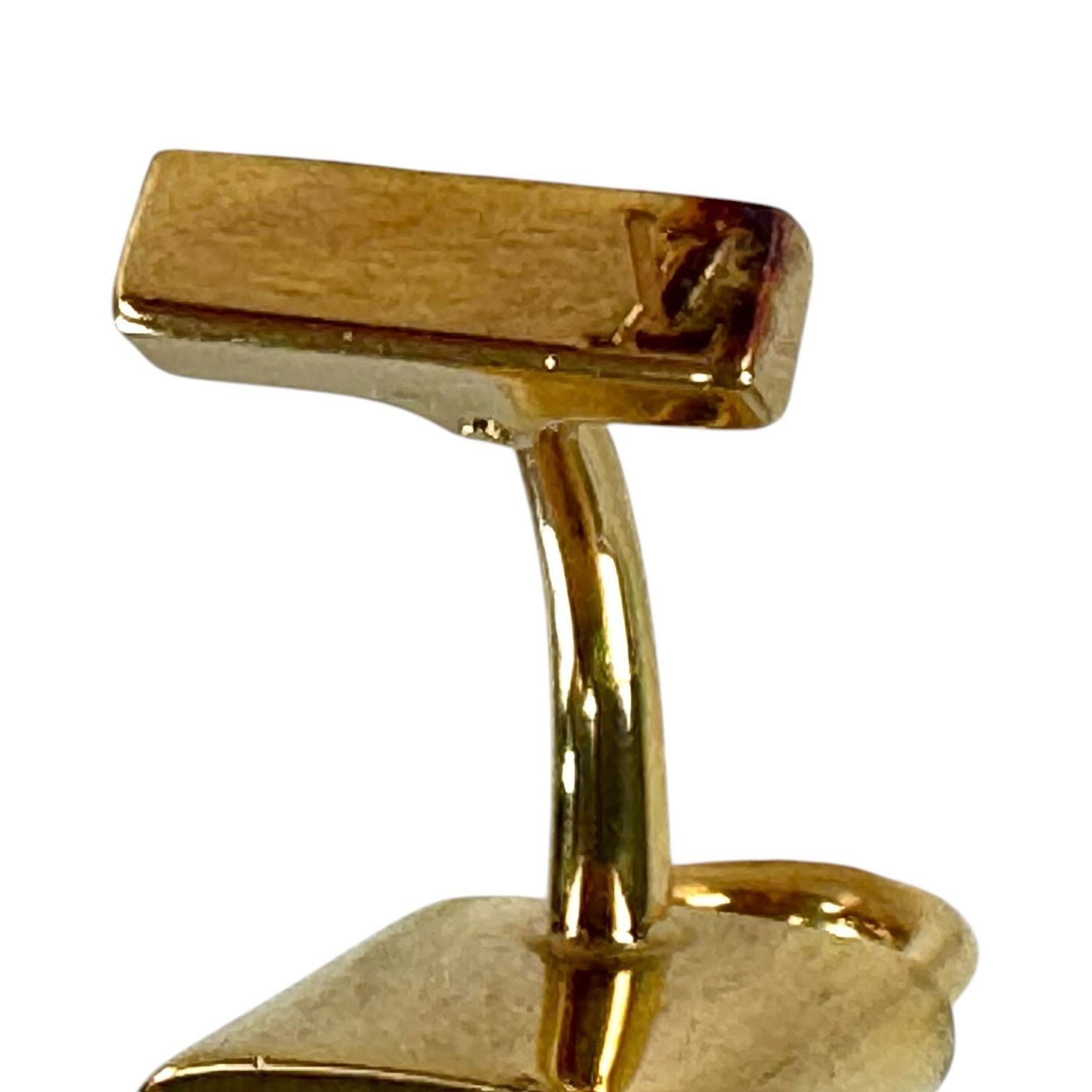 Louis Vuitton Louis Vuitton Gold-Plated Silver Lock and Key Cufflinks Size ONE SIZE - 10 Thumbnail