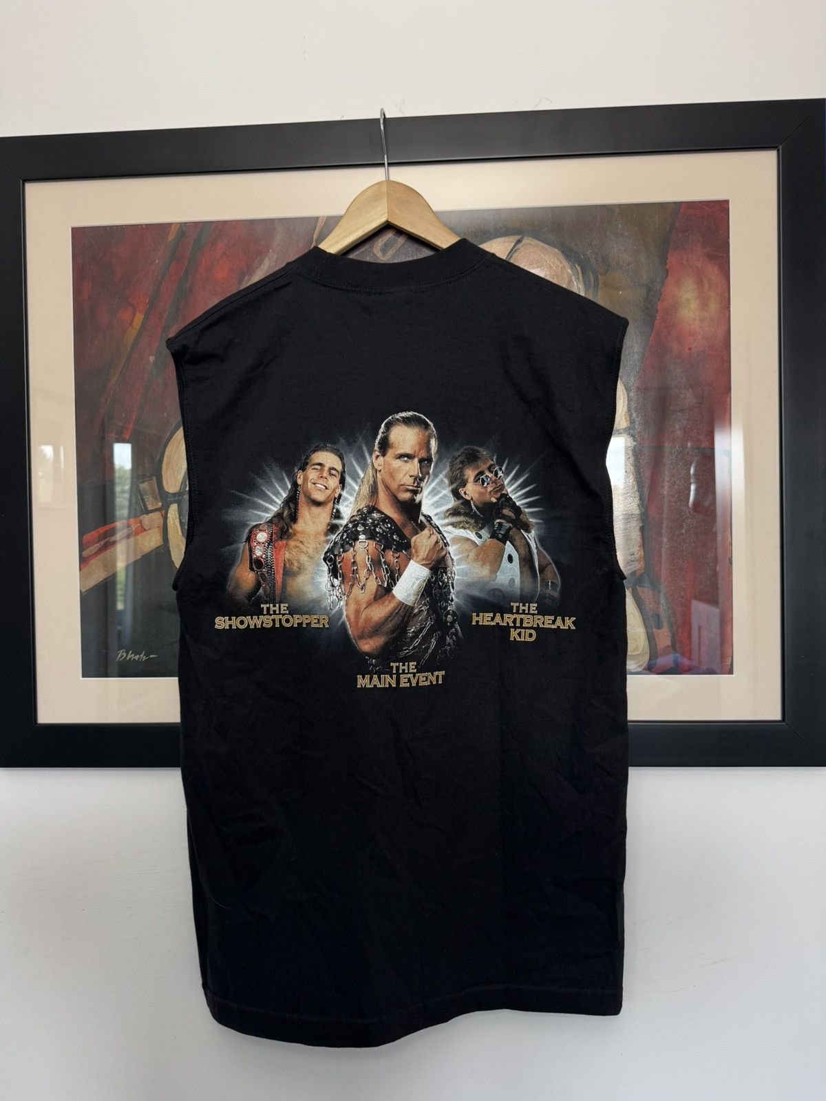 WWE Vintage Y2k HBK Shawn Michael Sleeveless Tee Heart Logo Rare Size US M / EU 48-50 / 2 - 2 Thumbnail