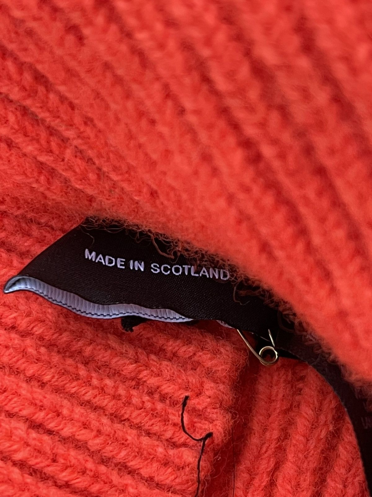 Paul Smith !DS! AW22 Paul Smith Orange Lambswool Balaclava Size ONE SIZE - 9 Thumbnail