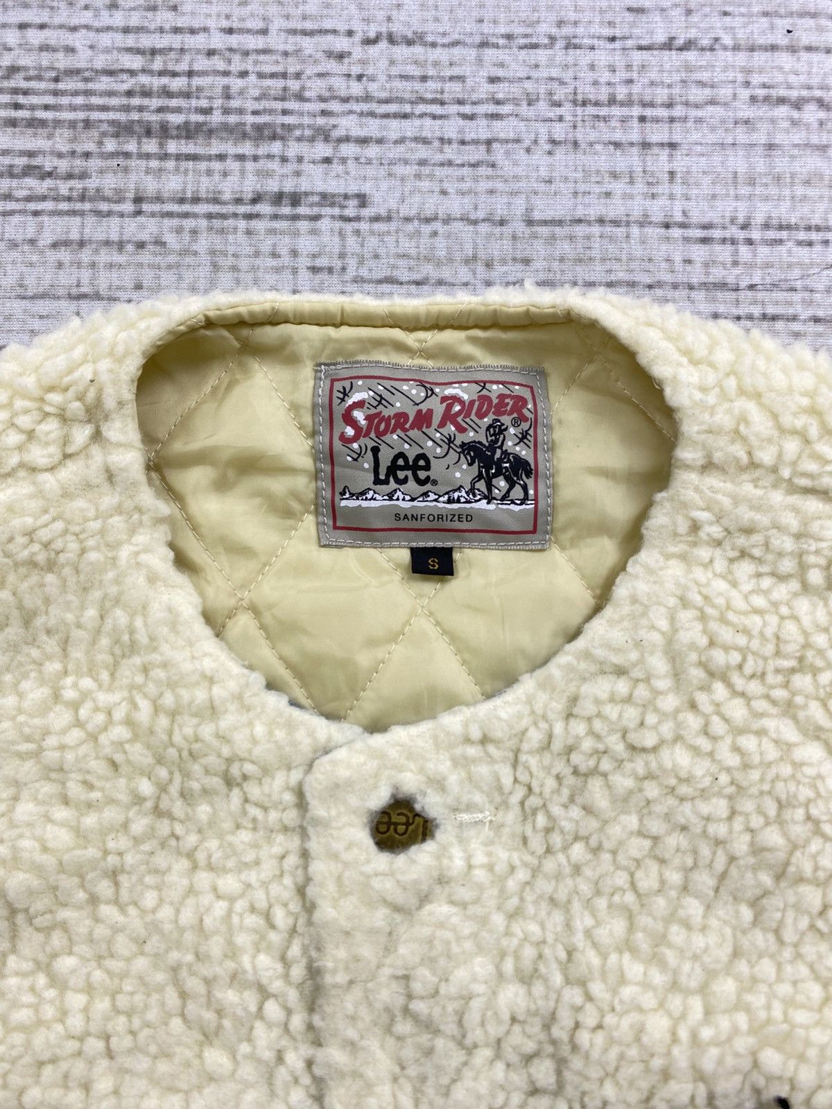 Lee × Vintage Vintage Lee Storm Rider Cropped Sherpa Jacket Size M / US 6-8 / IT 42-44 - 6 Thumbnail