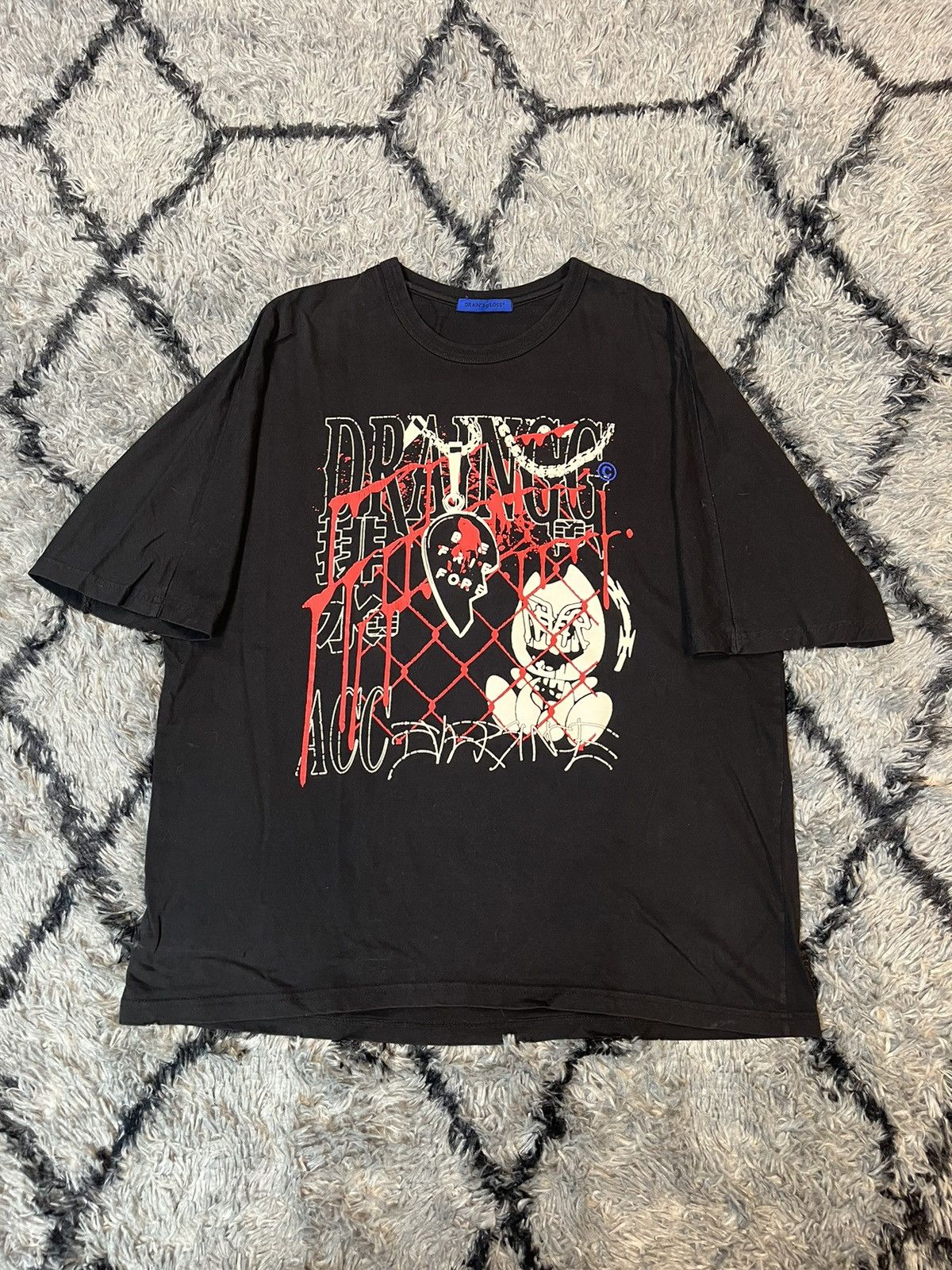 Drain Gang × Sad Boys Bladee / Drain Gang Draingg T-Shirt | One Size Size US XL / EU 56 / 4 - 1 Thumbnail