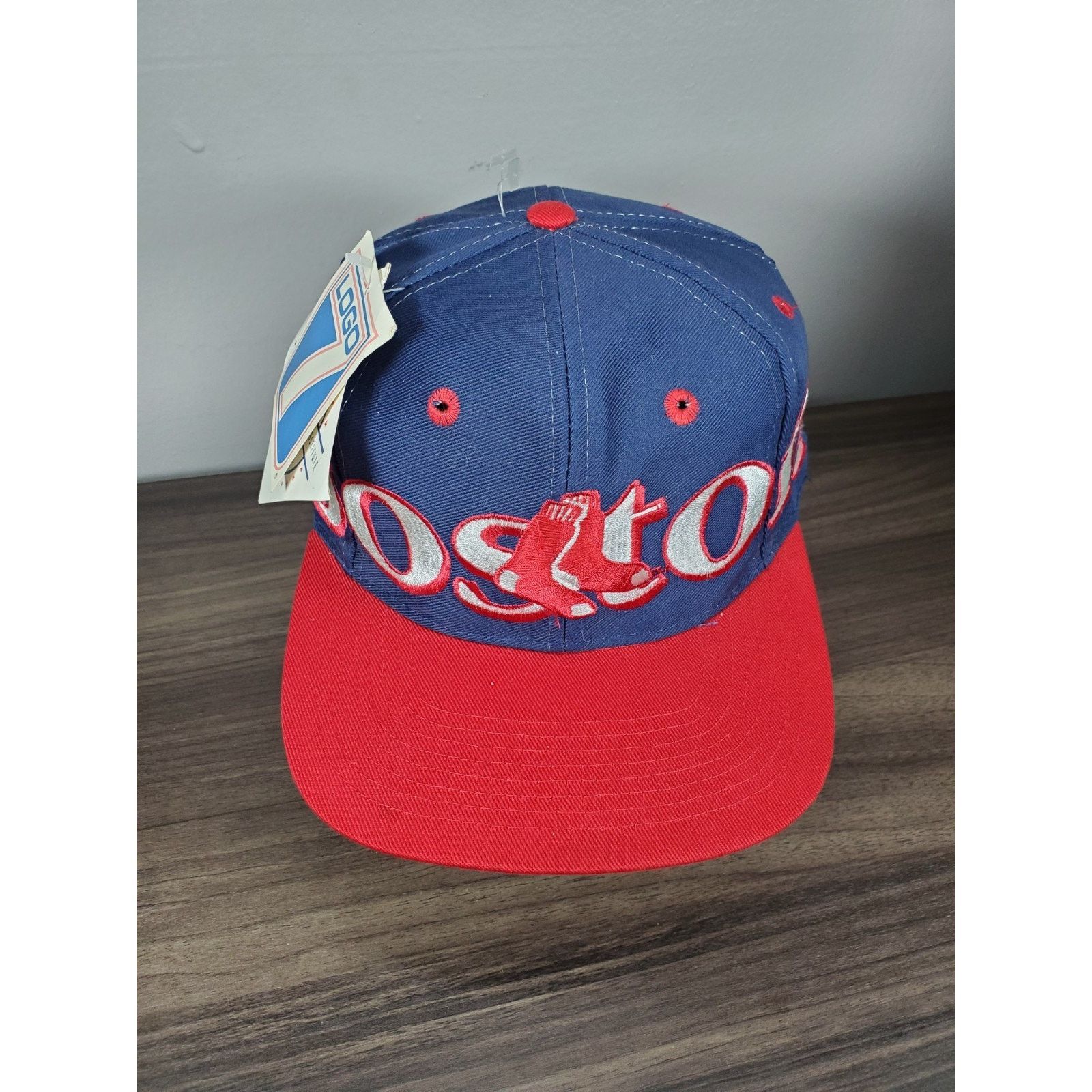 Logo 7 × MLB × Vintage Boston Red Sox Logo 7 Hat Snapback Cap Spellout Wrap Around Size ONE SIZE - 3 Thumbnail