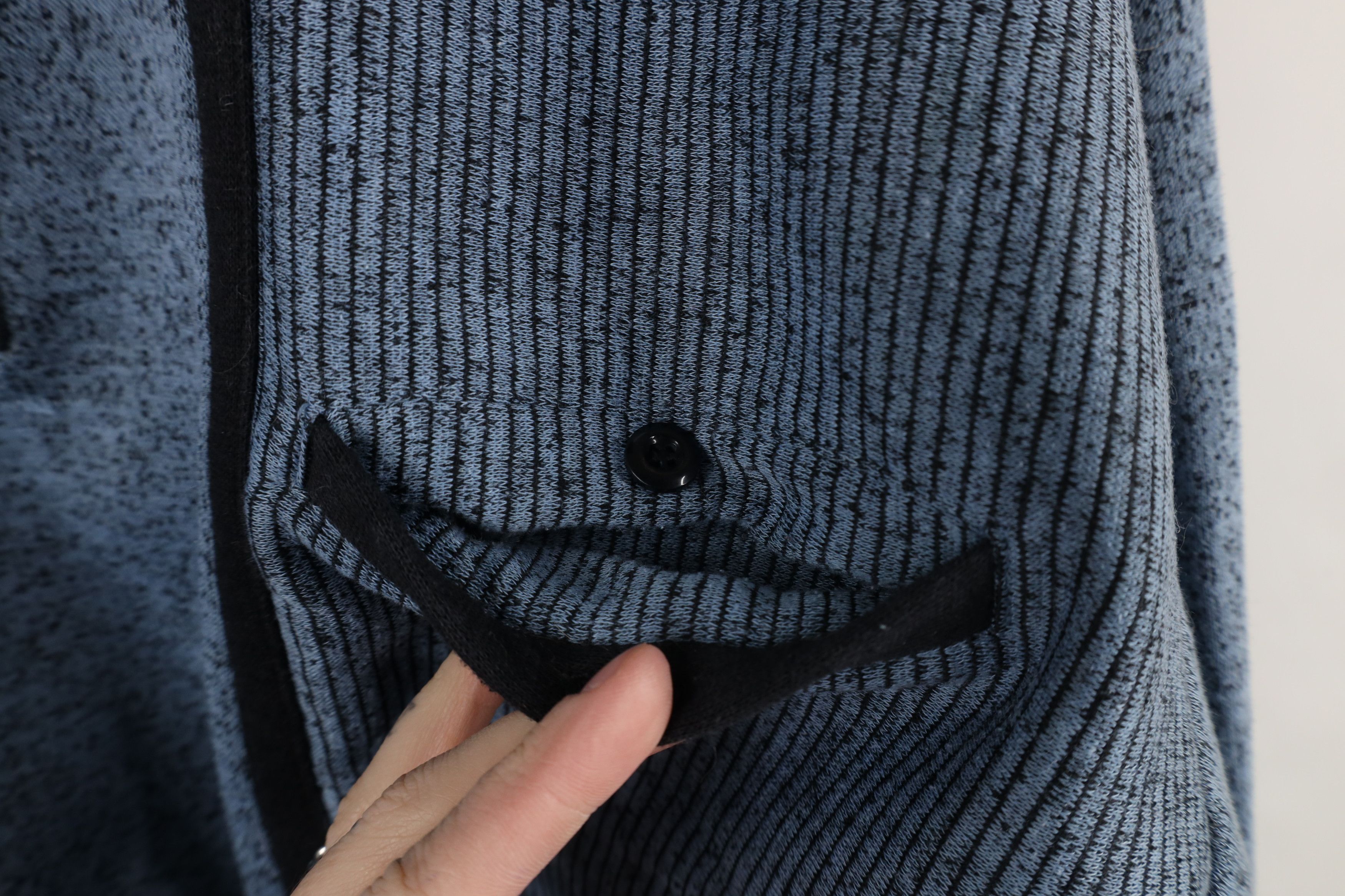 Vintage Vintage 90s Streetwear Striped Collared Pullover Sweatshirt Size US XL / EU 56 / 4 - 5 Thumbnail
