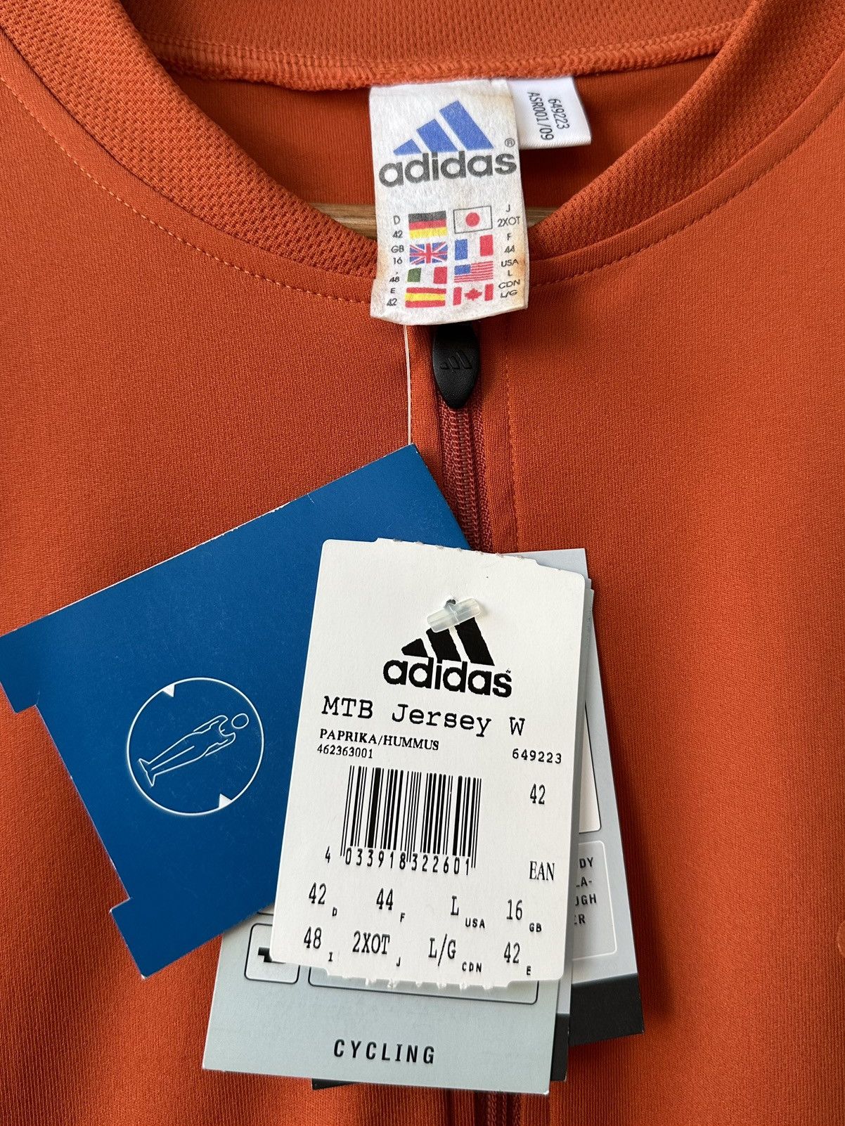 Adidas × Vintage Adidas MTB Cycling Shirt Jersey Women's Size L Size L / US 10 / IT 46 - 4 Thumbnail