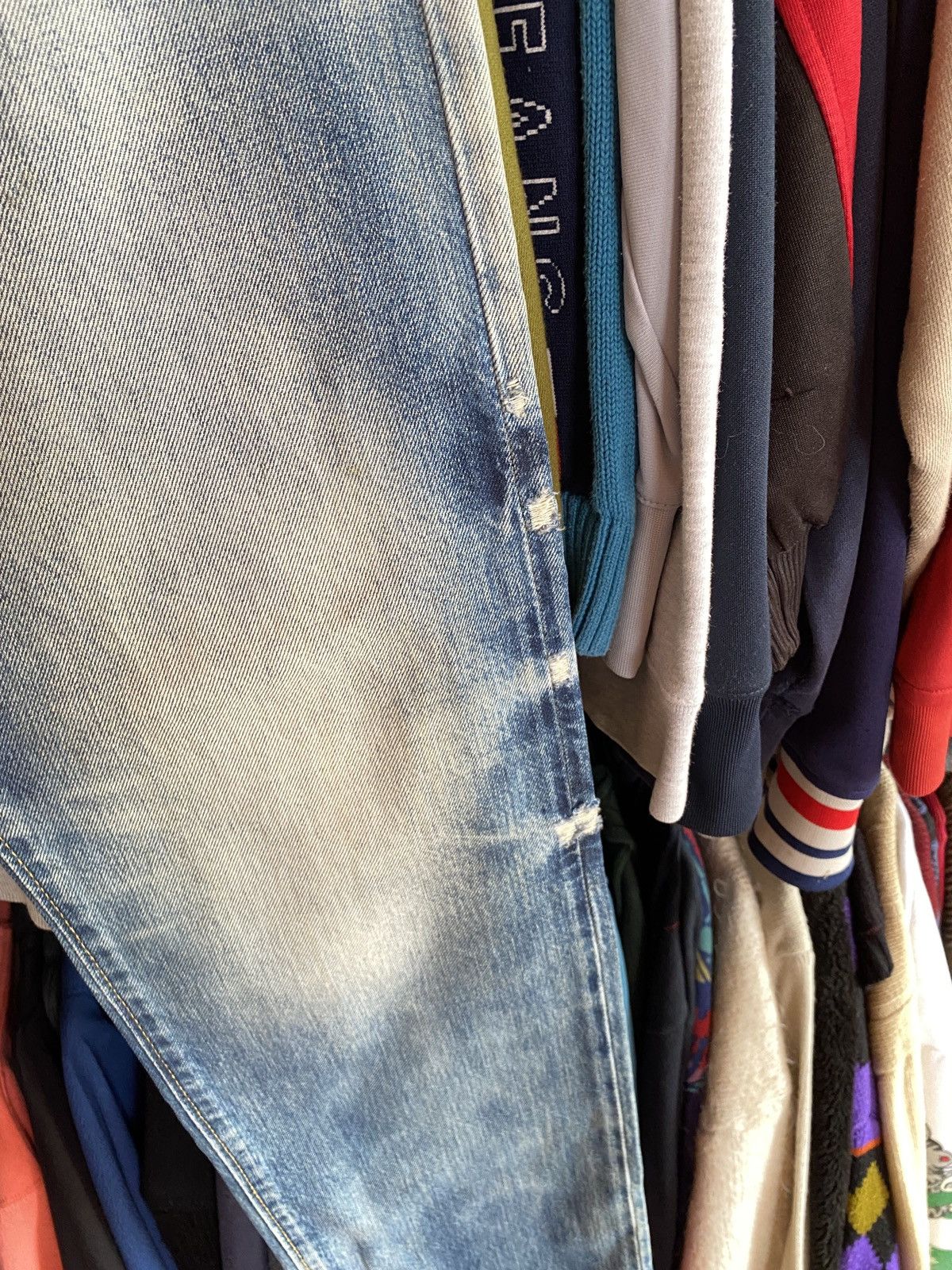 Diesel VINTAGE DIESEL DISTRESSED STYLE DENIM JEANS Y2k Size US 32 / EU 48 - 4 Thumbnail
